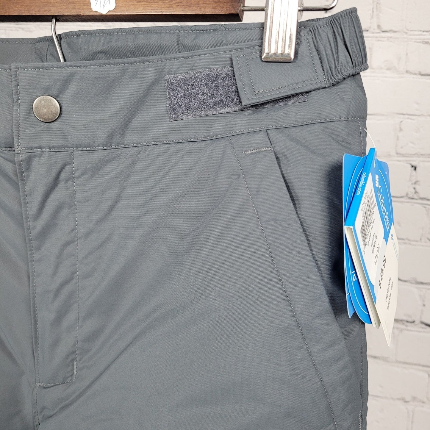 NWT Columbia Grey Outgrown System Waterproof Insulated Snow Pants Size Large L
