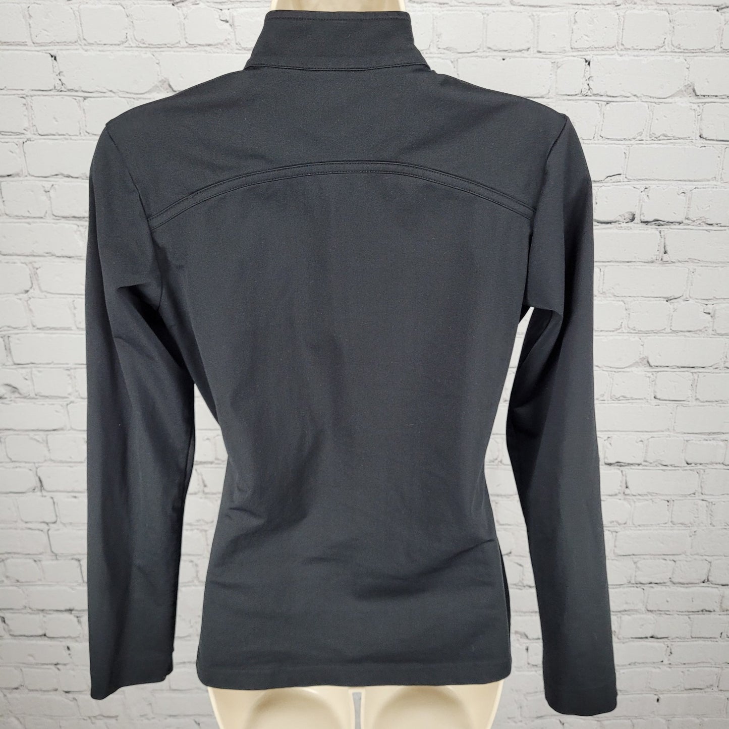 Grey's Anatomy Barco Black Full Zip Thumb Holes Unlined Stretch Jacket Size XS