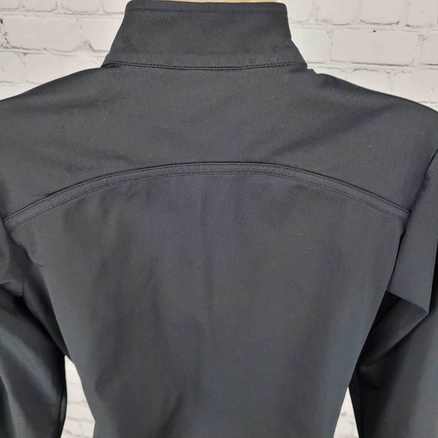 Grey's Anatomy Barco Black Full Zip Thumb Holes Unlined Stretch Jacket Size XS