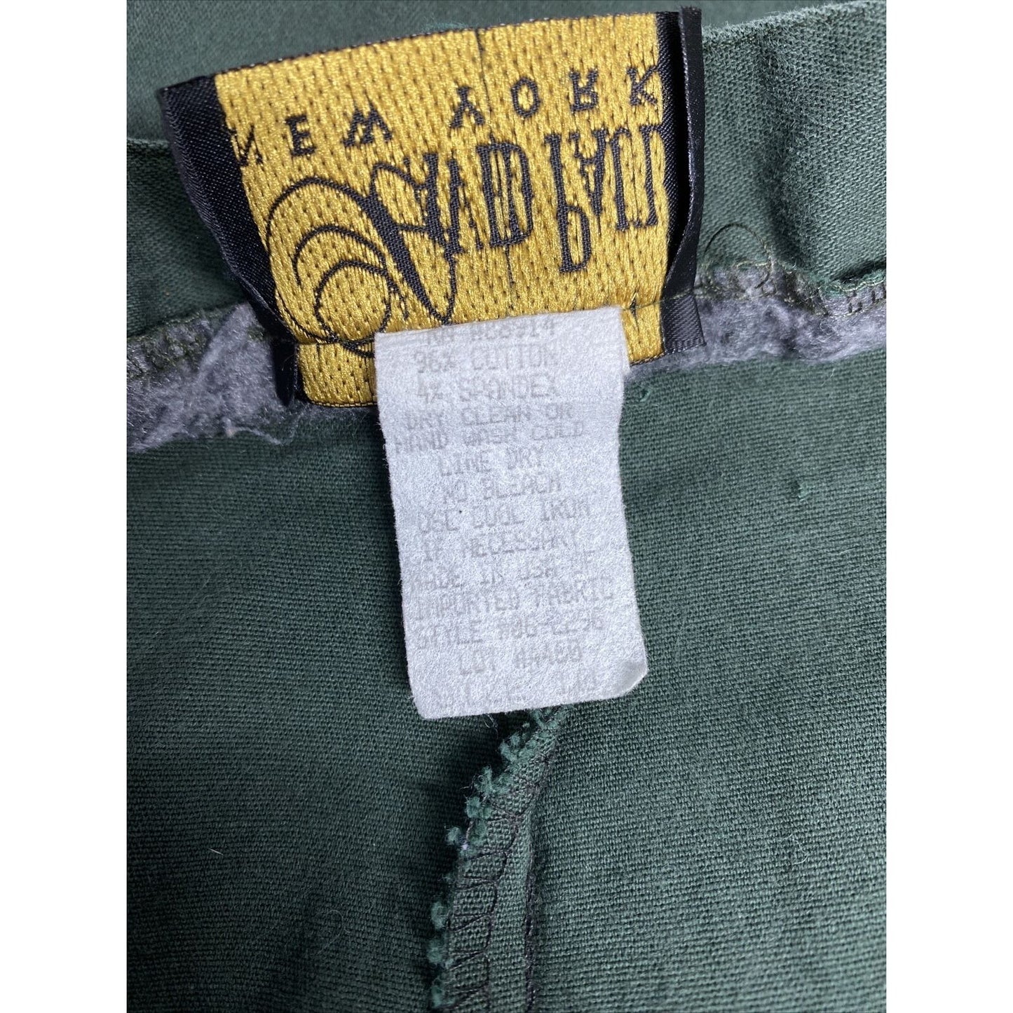VTG David Paul Dark Green Cotton Blend Straight Leg Jeans Pants Size 10 (28x28)