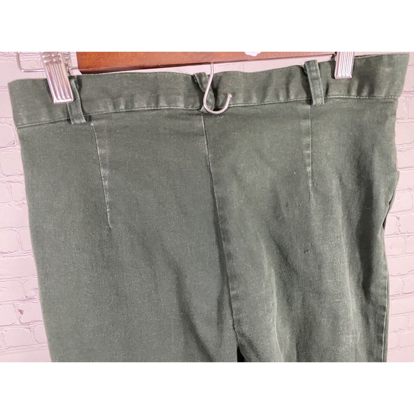 VTG David Paul Dark Green Cotton Blend Straight Leg Jeans Pants Size 10 (28x28)