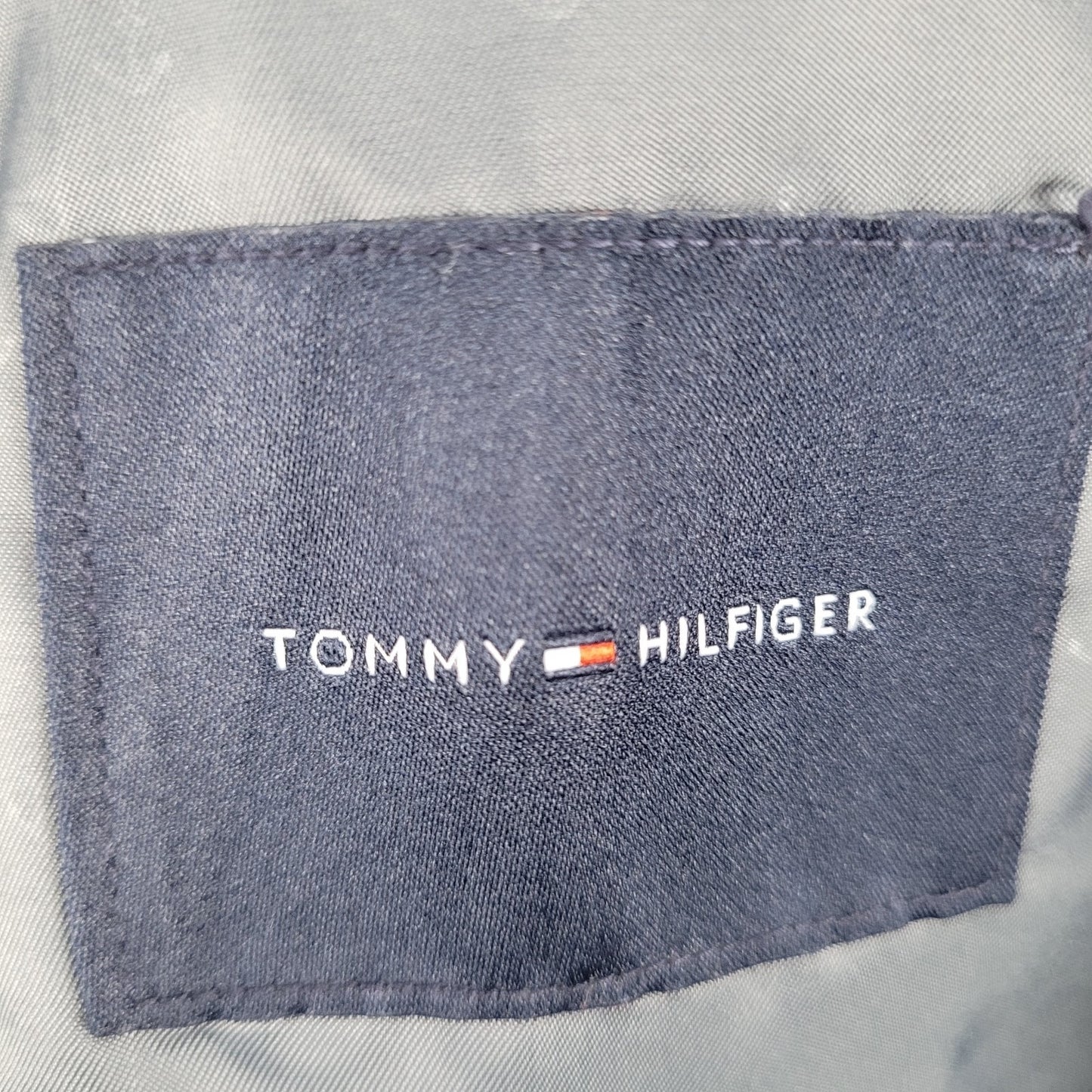 Tommy Hilfiger Grey Worsted Wool Stretch 2 Button Blazer Sports Coat Size 44R
