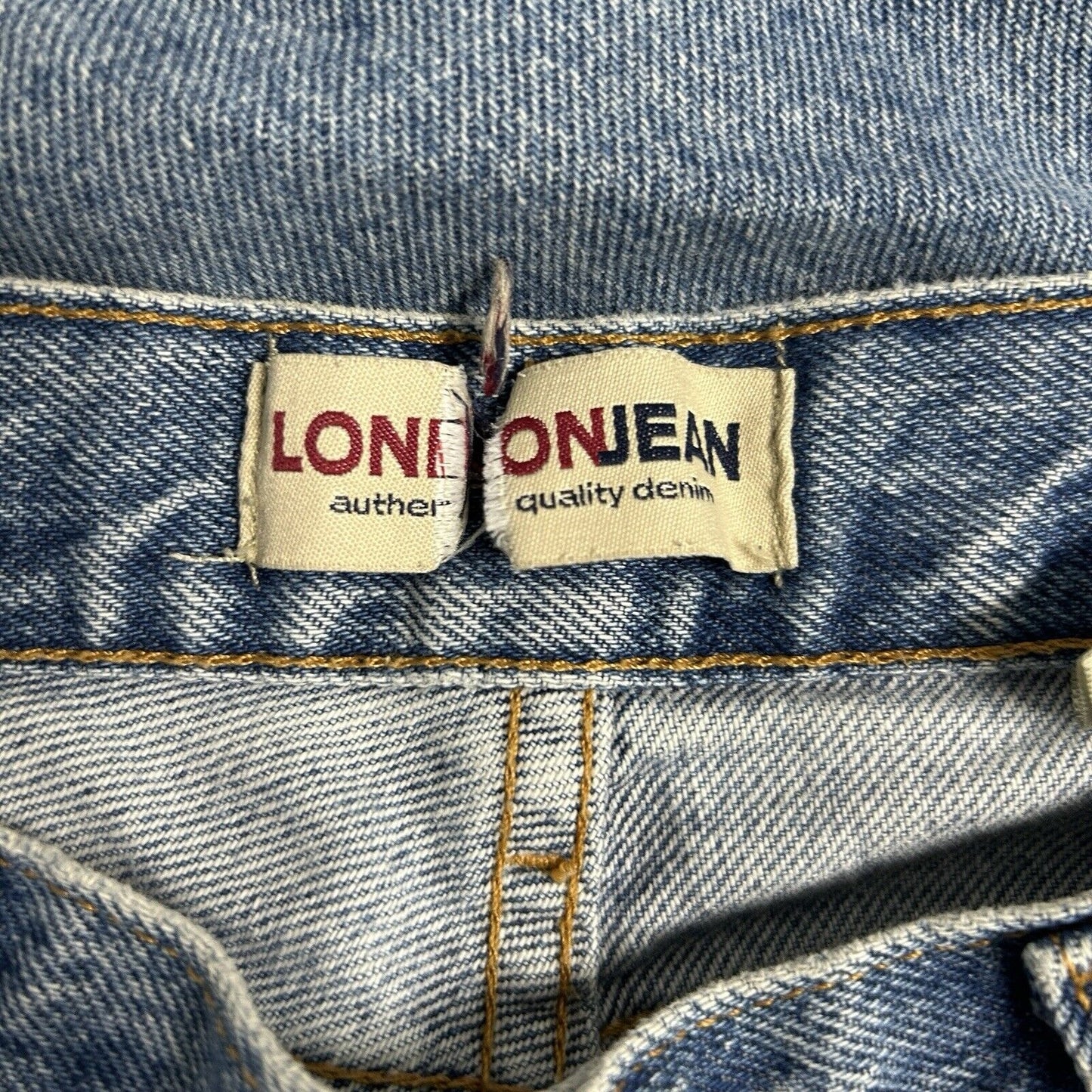 VTG London Jean Blue 100% Cotton 4 Button Mid Rise Made In US Capri Pants Size 8