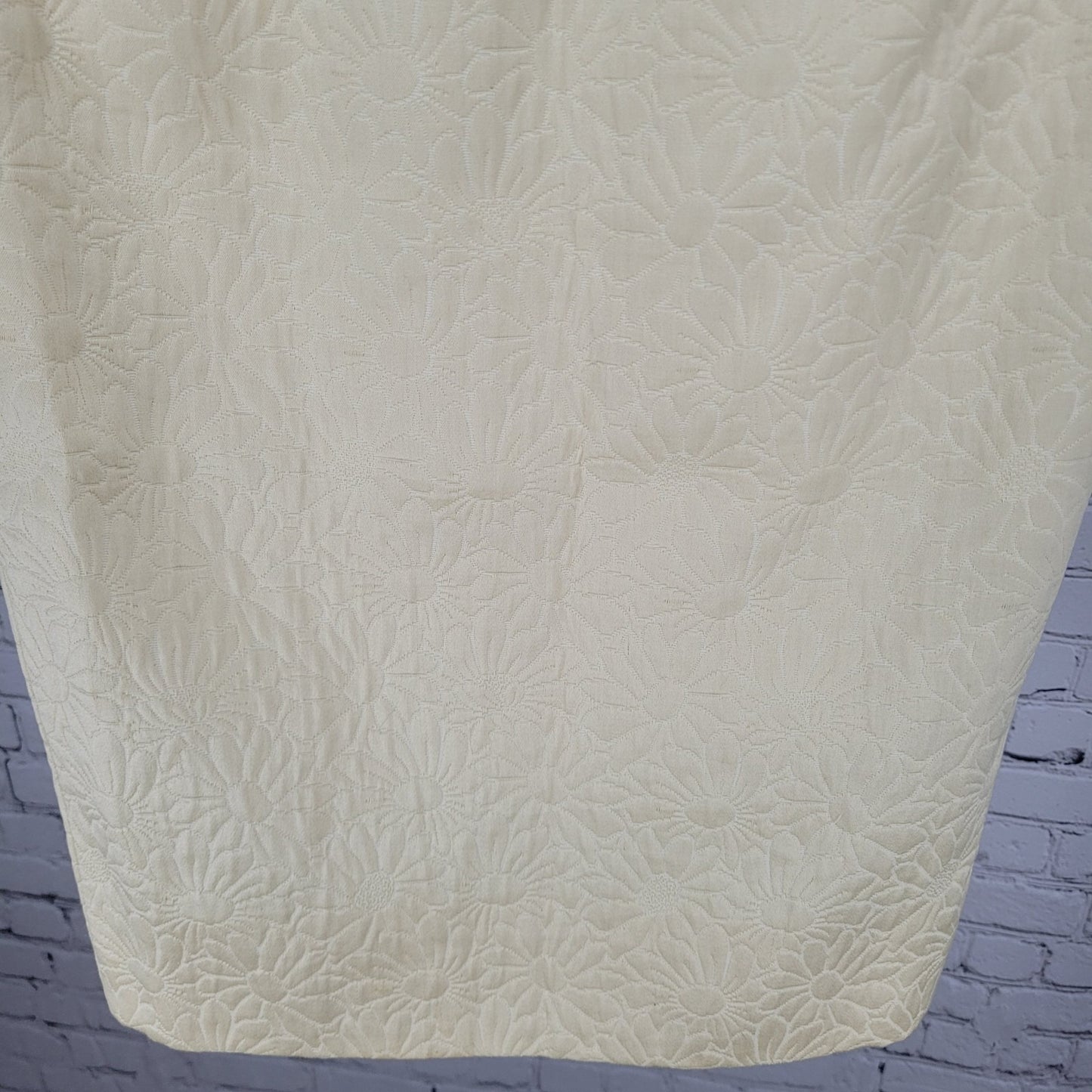 VTG Neiman Marcus Bill Blass Yellow Floral Pencil Skirt USA Made Size XS (29x21)