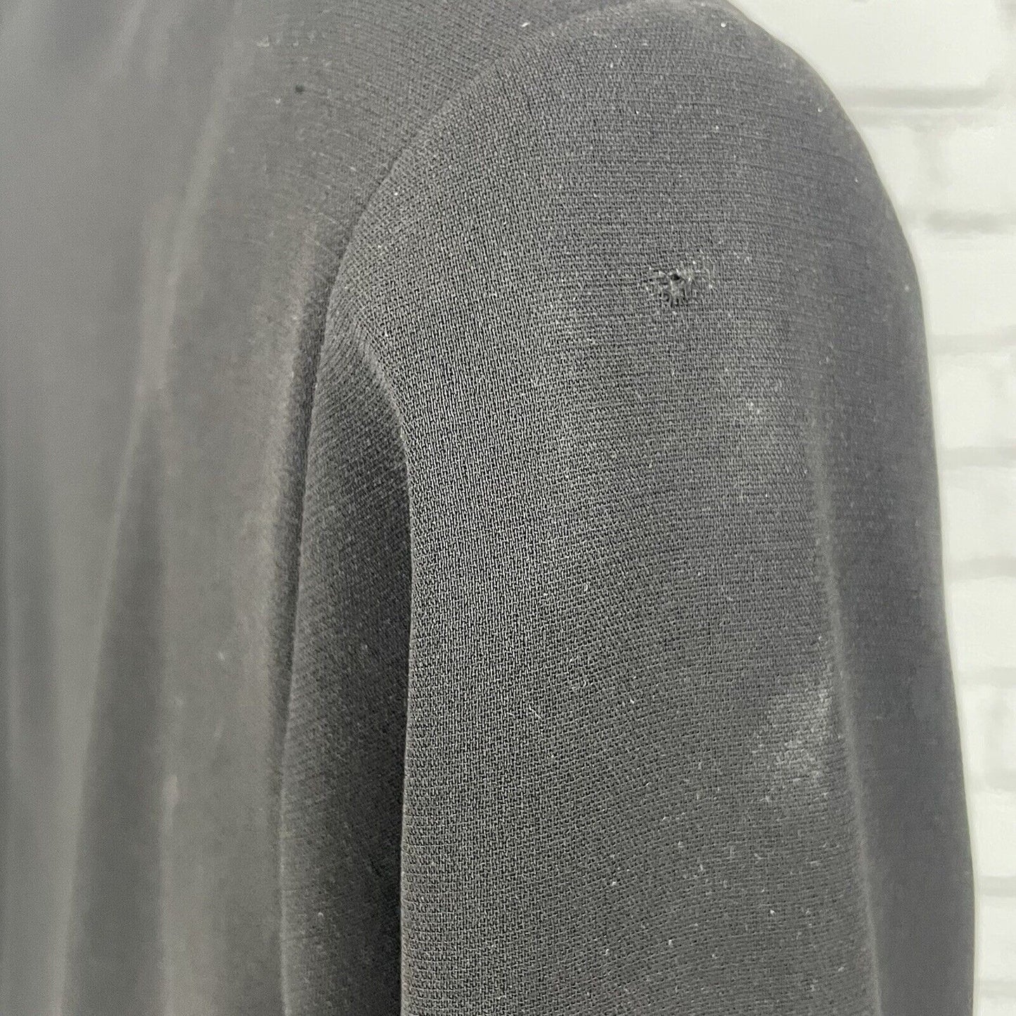 Tahari Black Skirt Suit Set Single Breasted 4 Button Velvet Accent Size 10