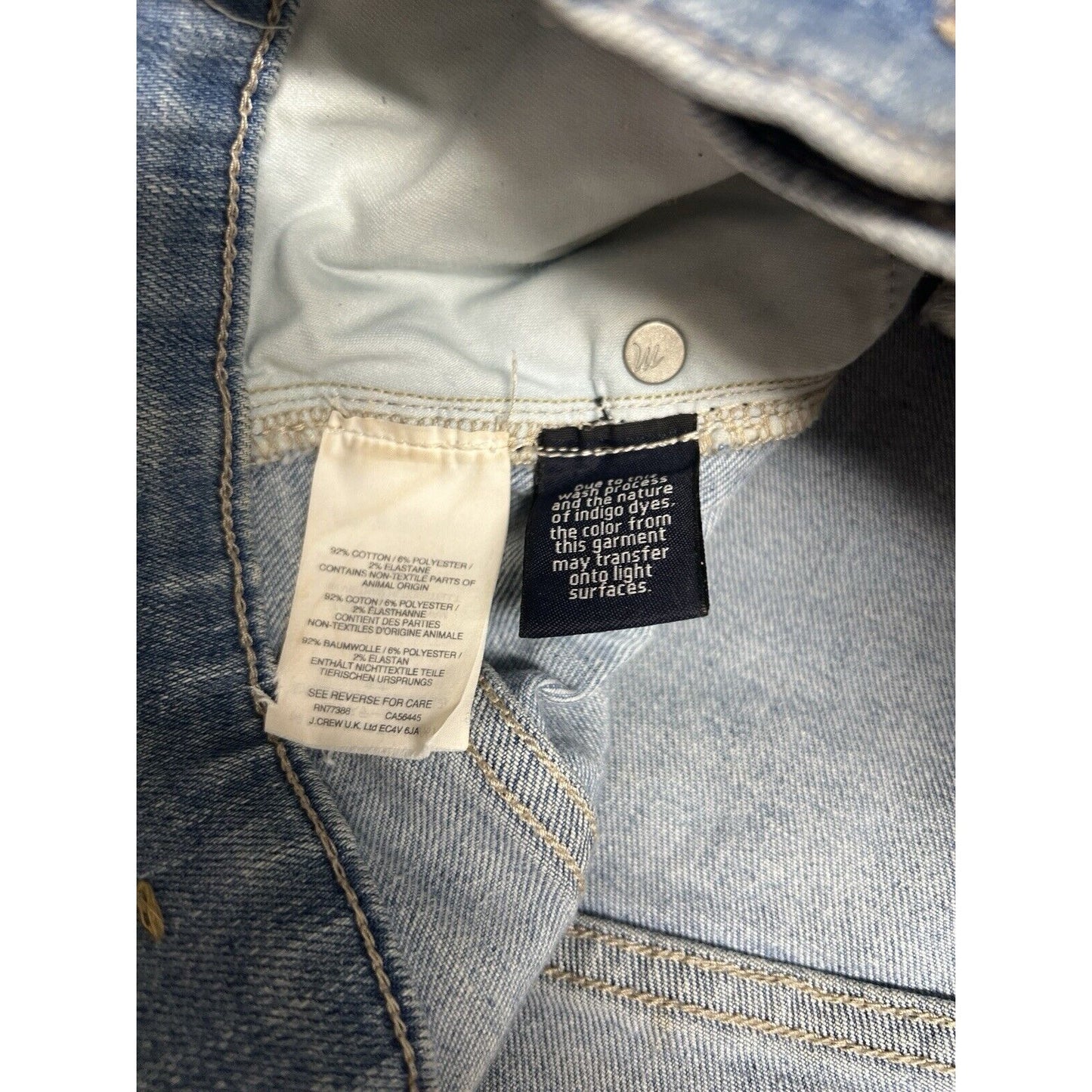 Madewell Jeans 9" High Rise Skinny Crop Exposed Button Fly Raw Hem 28 (30”x 26”)