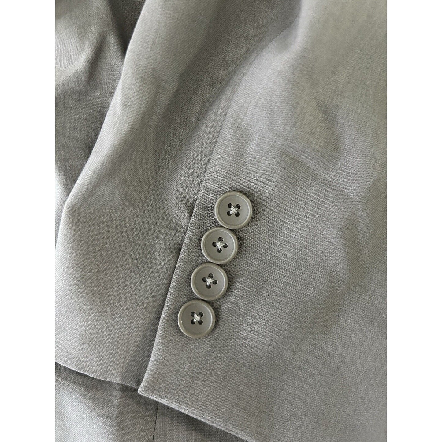Emanuel Ungaro Nude Beige 2 Button Double Vented Long Sleeve Sport Coat Size 46R