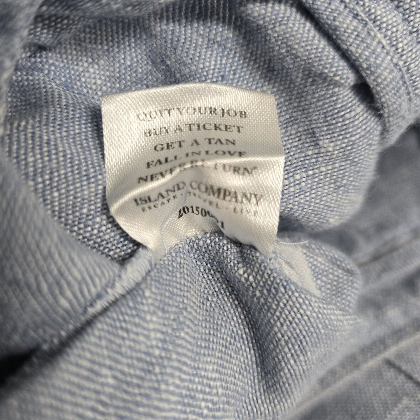 Island Company Relaxed 100% Linen Drawstring Light Blue Button Fly Pants Size XS