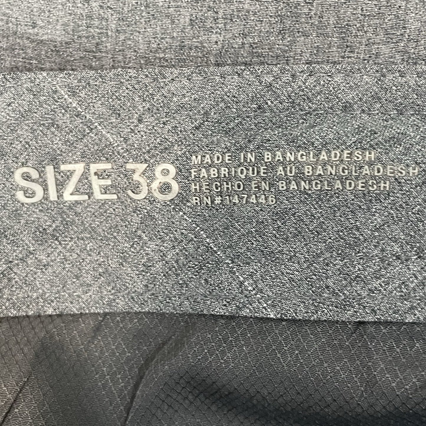 Hang Ten Grey Zipped Drawstring Chino Board Shorts Swim Trunks Pockets Size 38