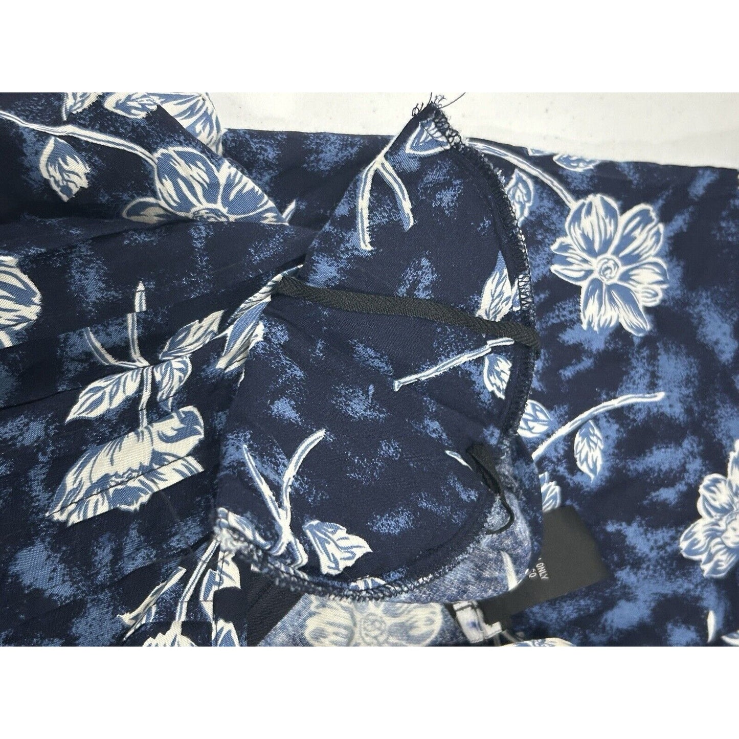 Brett Alixander Blue Hawaiian Adjustable Waist Short Sleeve Maxi Mumu Size 10