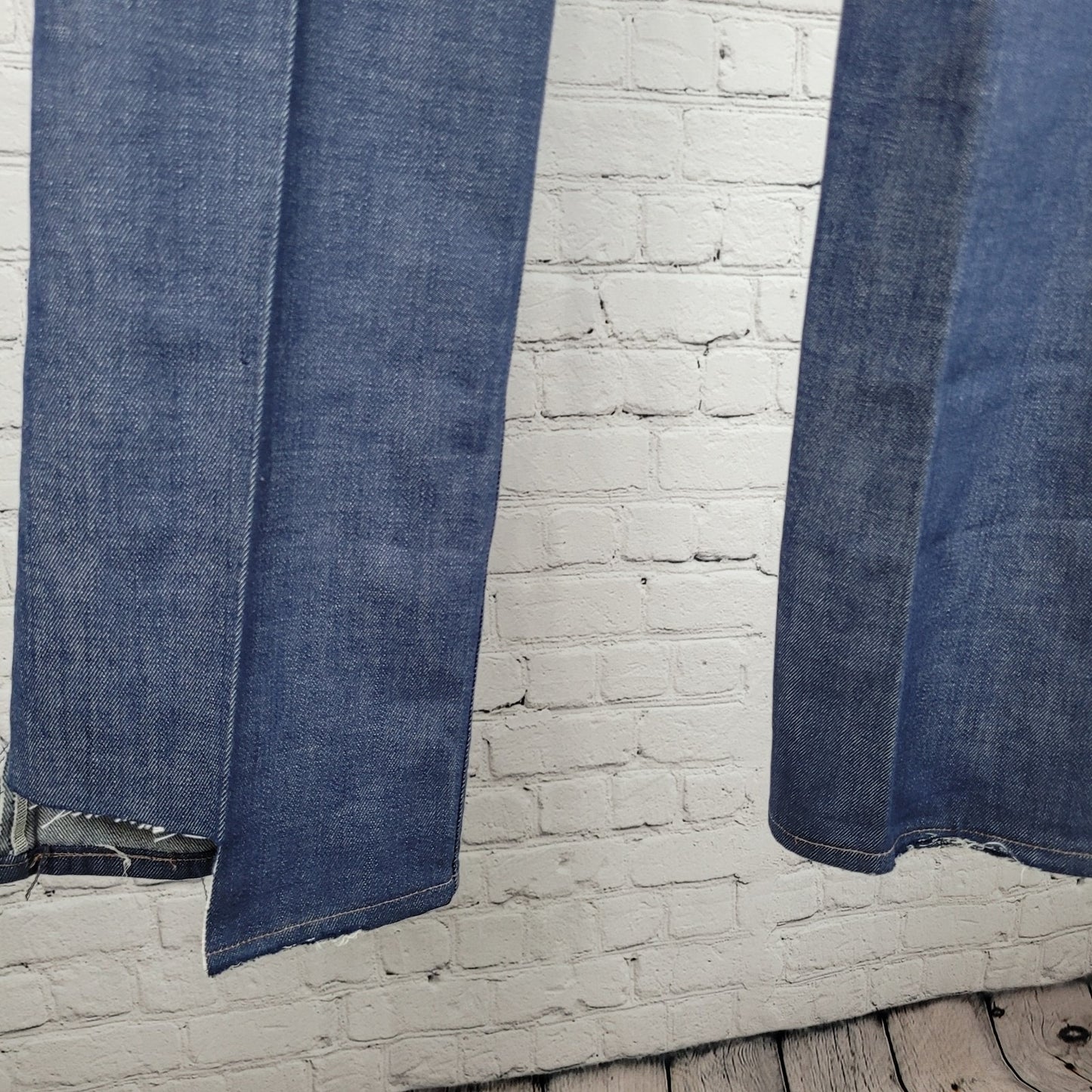 VTG Wrangler Blue Denim Western Cowboy Medium Wash Bootcut Jeans Size 28x34