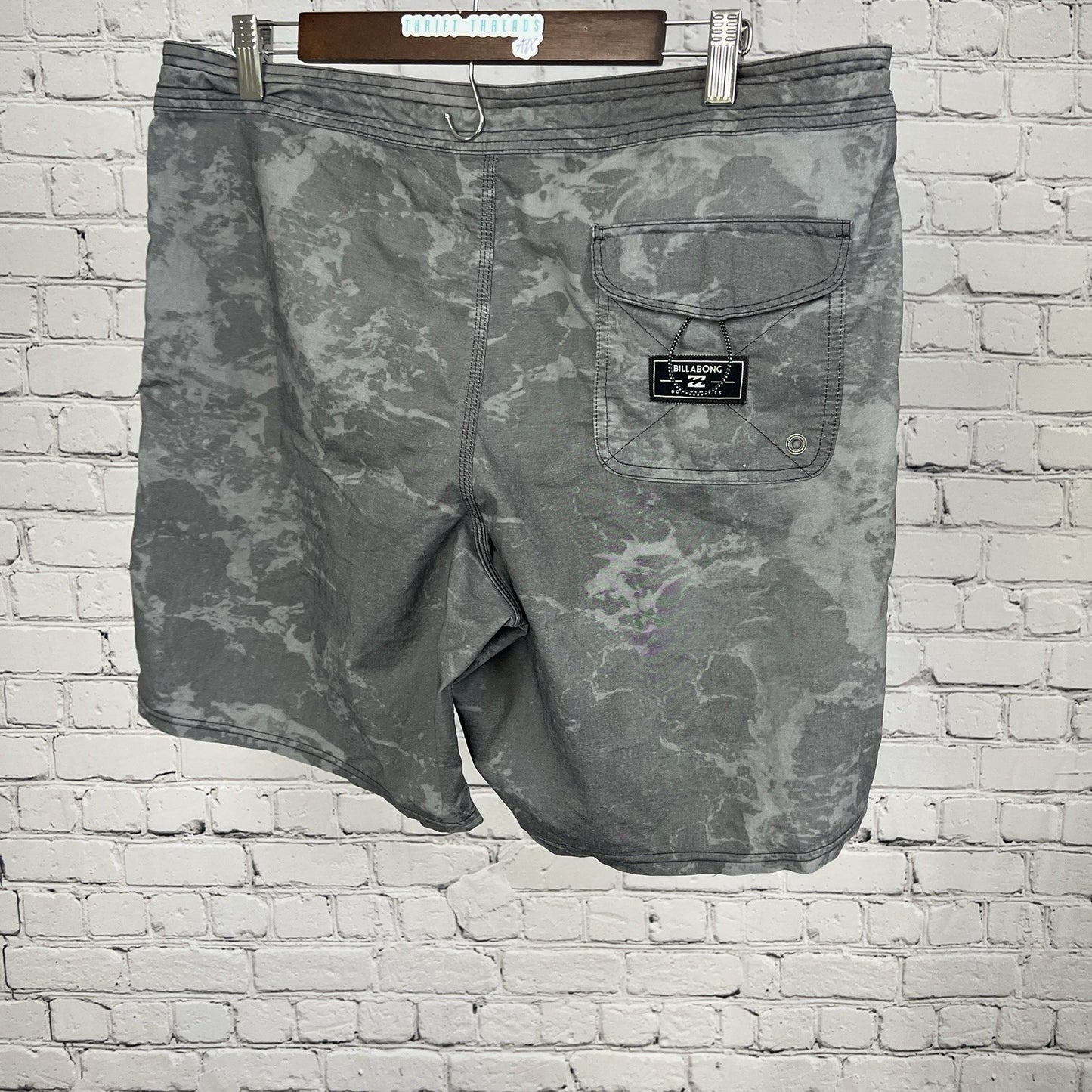 Billabong Grey Recycler Series Swim Hybrid Surf Board Shorts Men’s 34