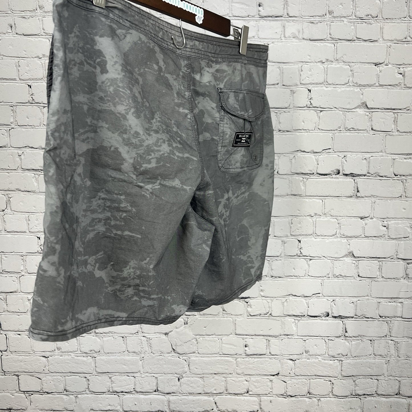 Billabong Grey Recycler Series Swim Hybrid Surf Board Shorts Men’s 34