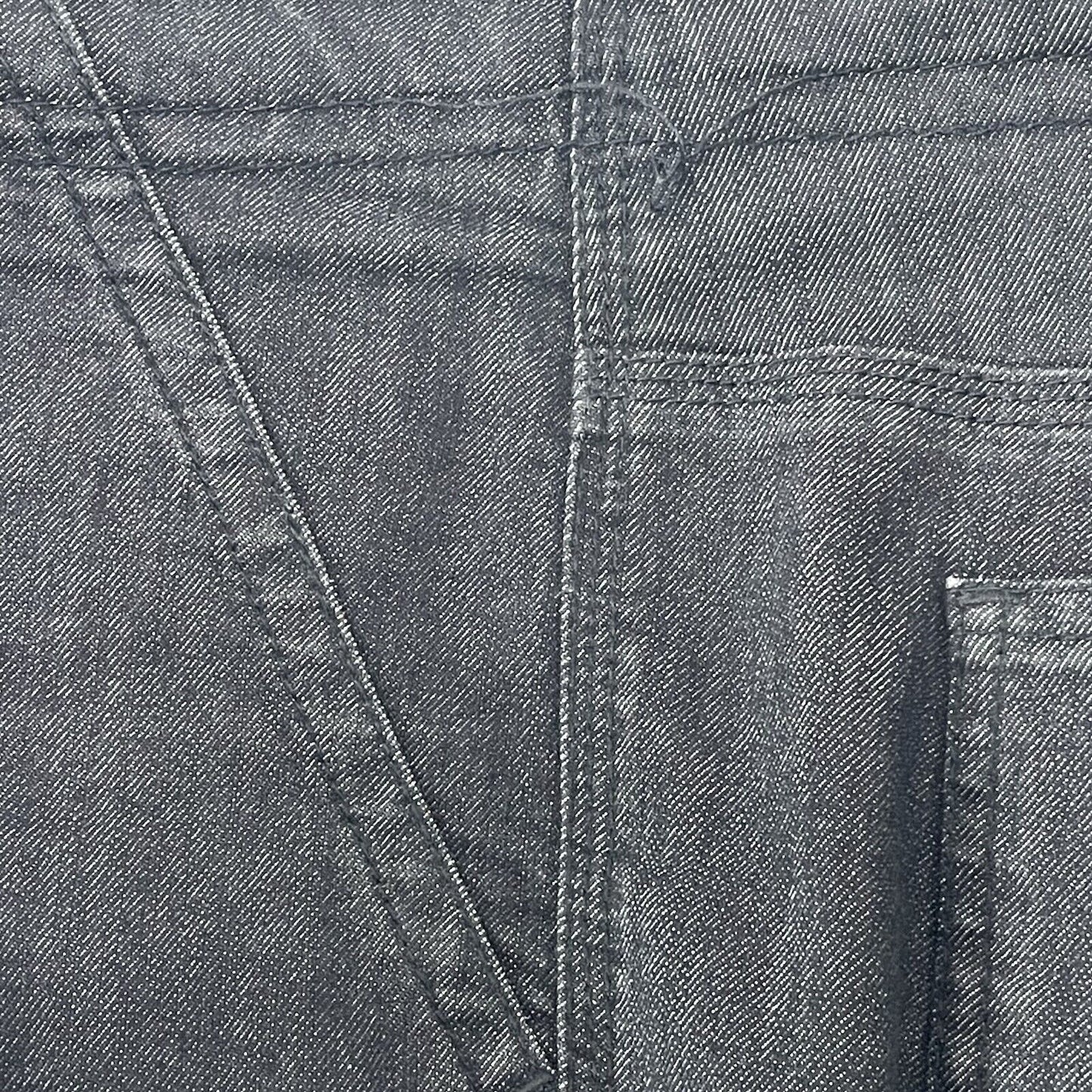 Chico’s Dark Grey Platinum Regular Stretch Flared Jeans Size US 4 (32x32)