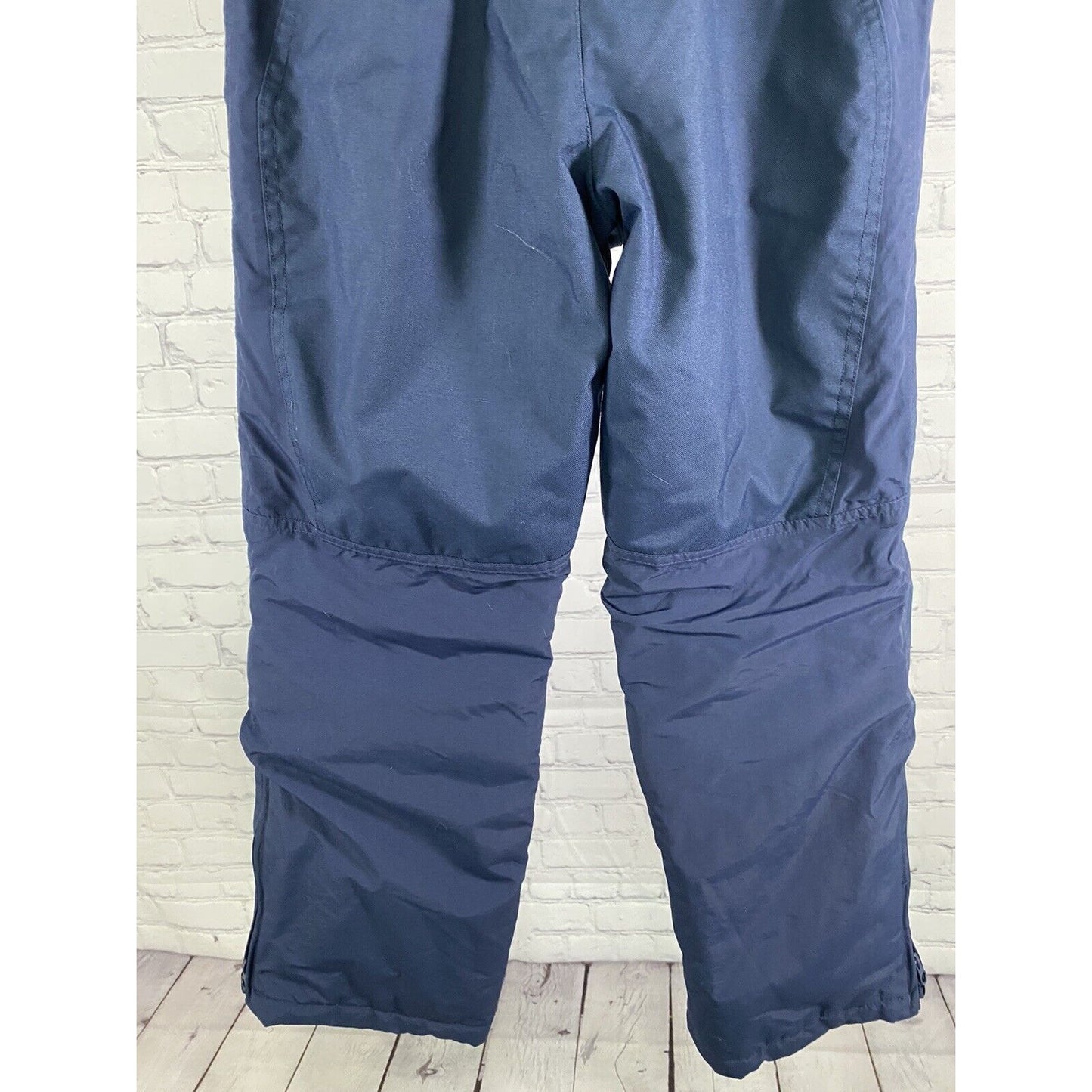 Lands End Squall Dark Blue Insulated Zip Pockets Snow Board Ski Pants Youth 12