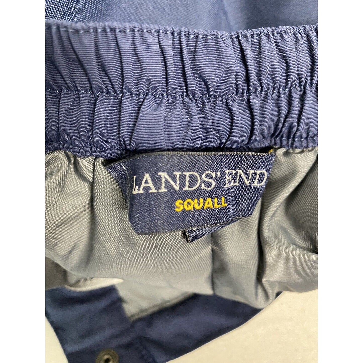 Lands End Squall Dark Blue Insulated Zip Pockets Snow Board Ski Pants Youth 12