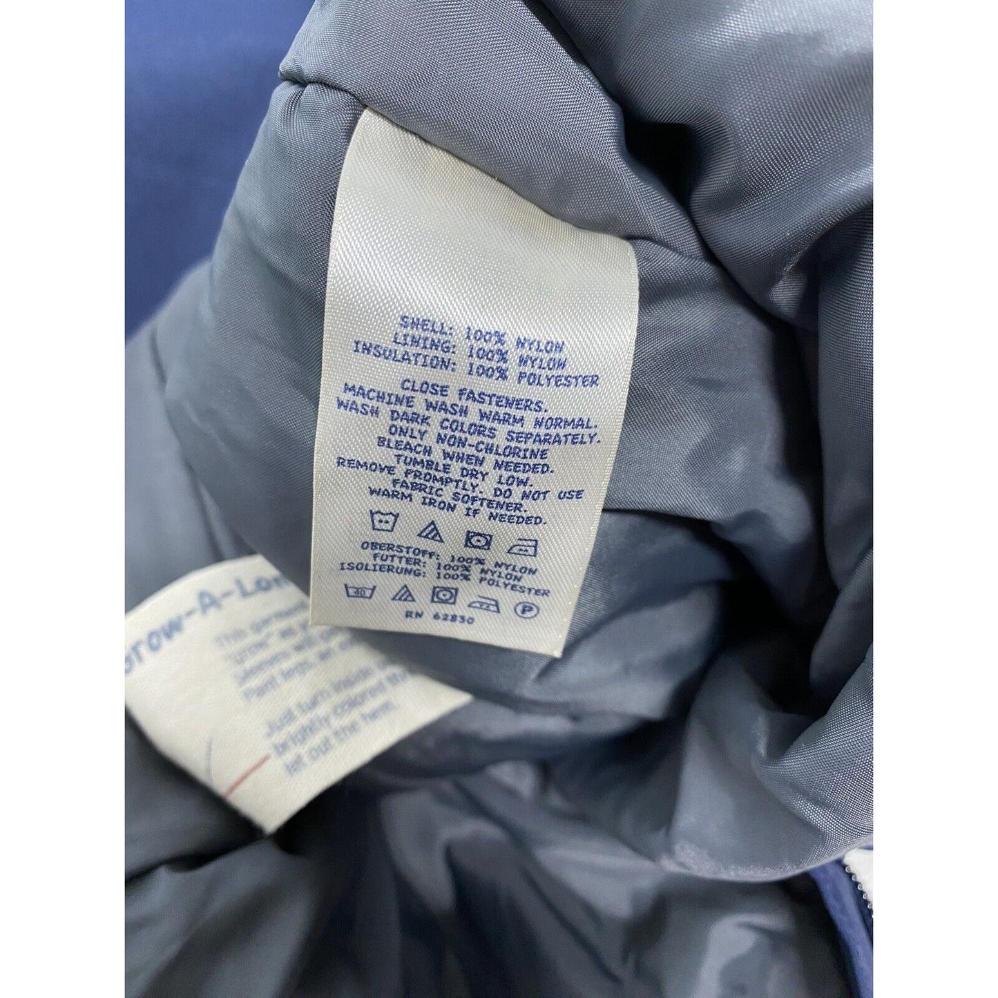 Lands End Squall Dark Blue Insulated Zip Pockets Snow Board Ski Pants Youth 12