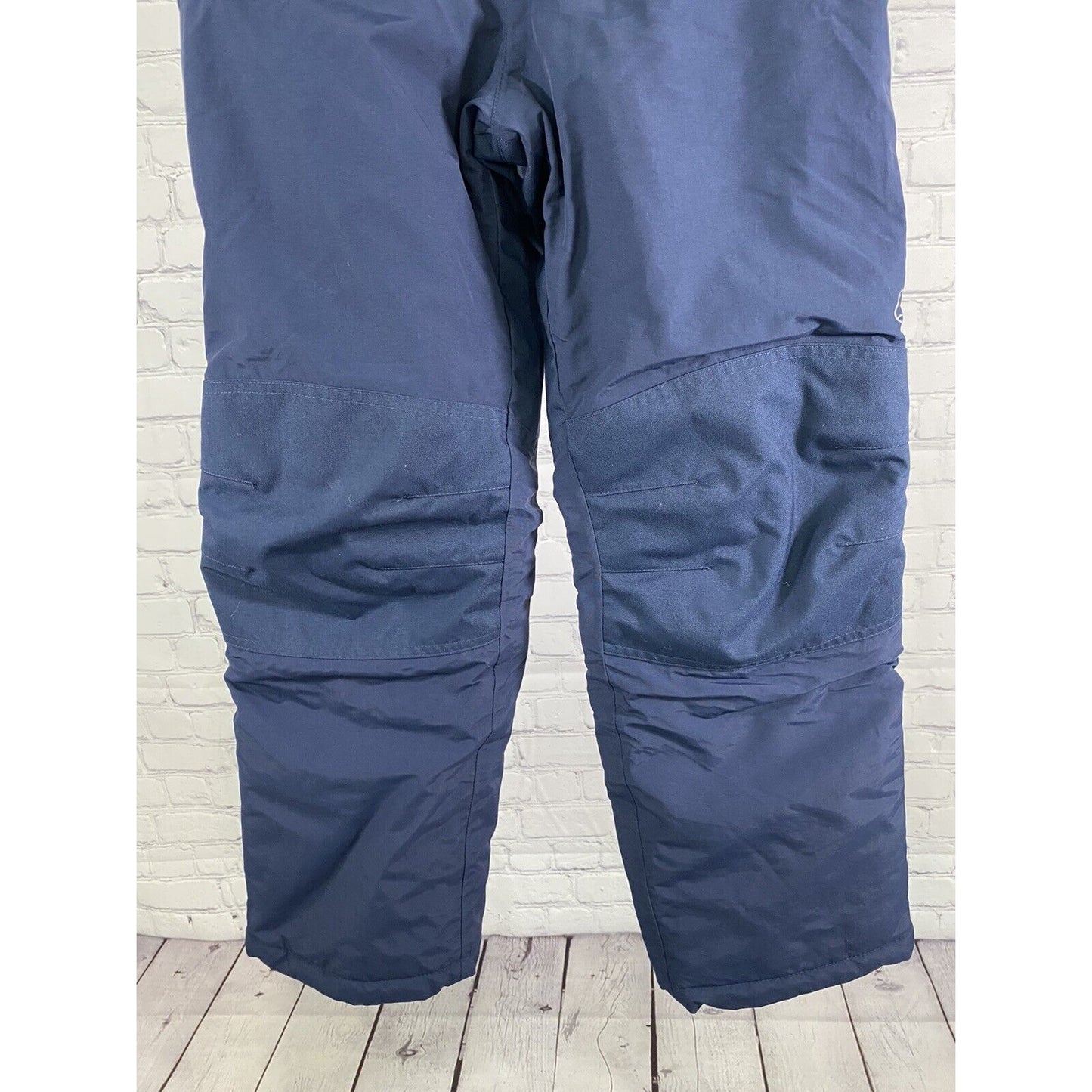 Lands End Squall Dark Blue Insulated Zip Pockets Snow Board Ski Pants Youth 12