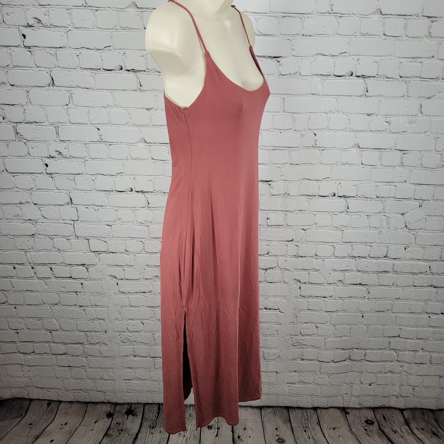 Urban Outfitters Muted Red Sleeveless Soft Stretch Slip Dress Size Small S