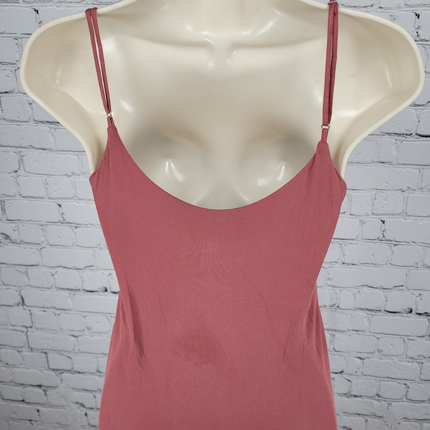 Urban Outfitters Muted Red Sleeveless Soft Stretch Slip Dress Size Small S