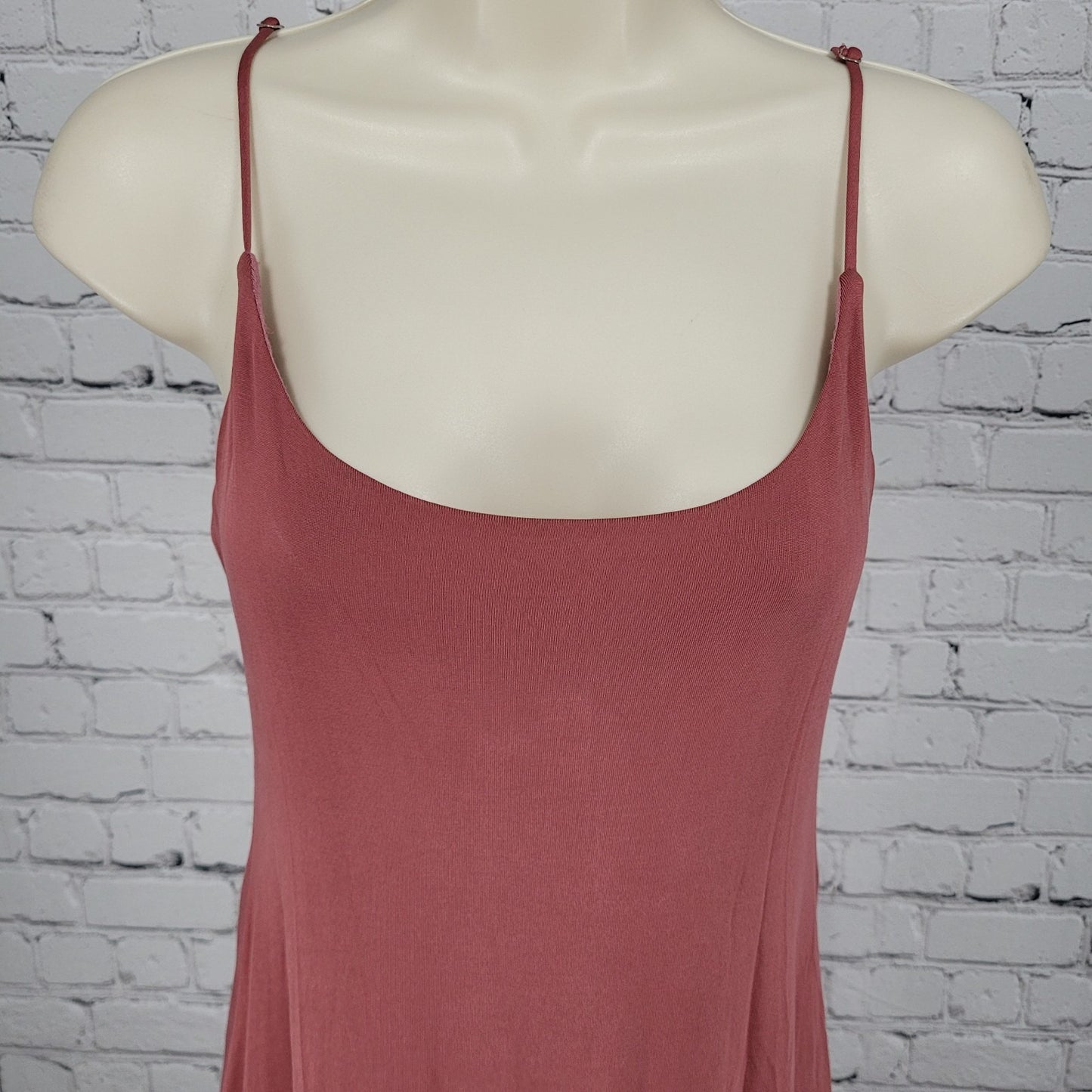 Urban Outfitters Muted Red Sleeveless Soft Stretch Slip Dress Size Small S