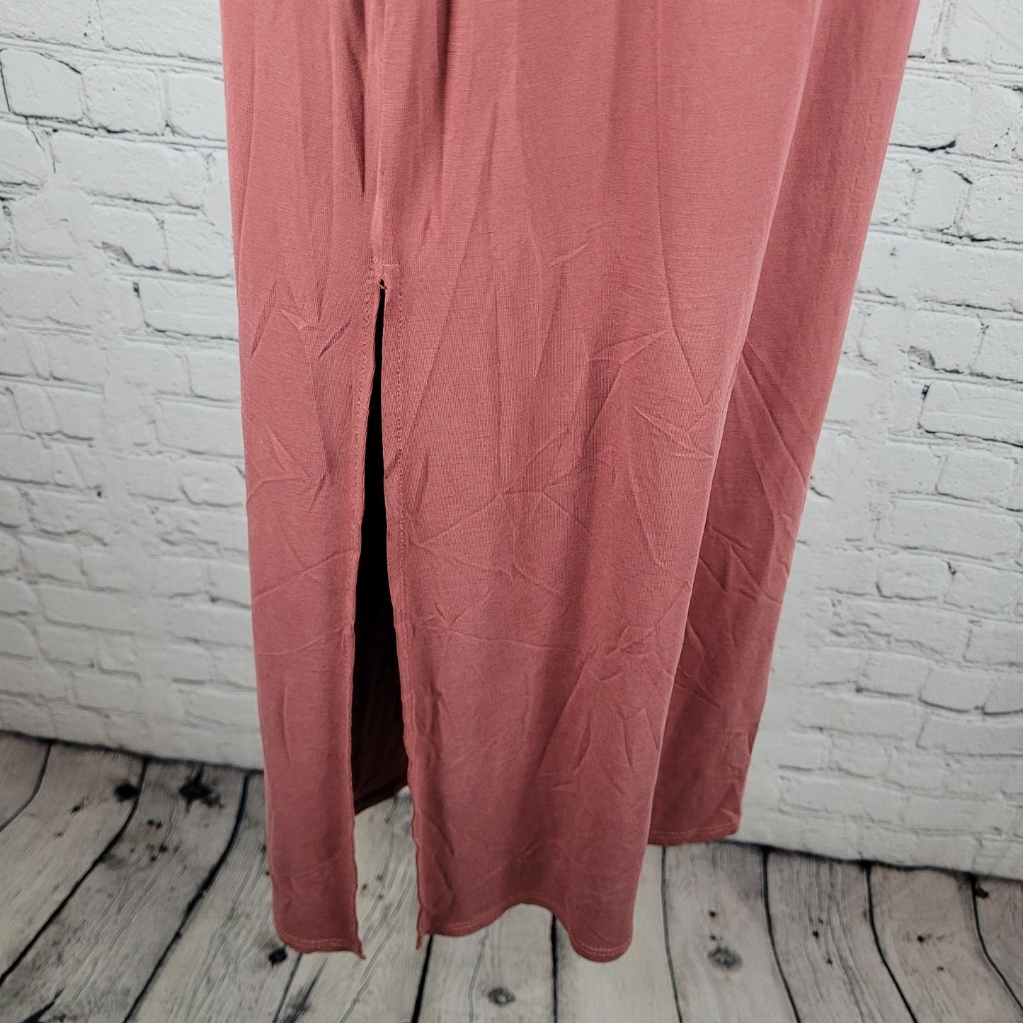 Urban Outfitters Muted Red Sleeveless Soft Stretch Slip Dress Size Small S