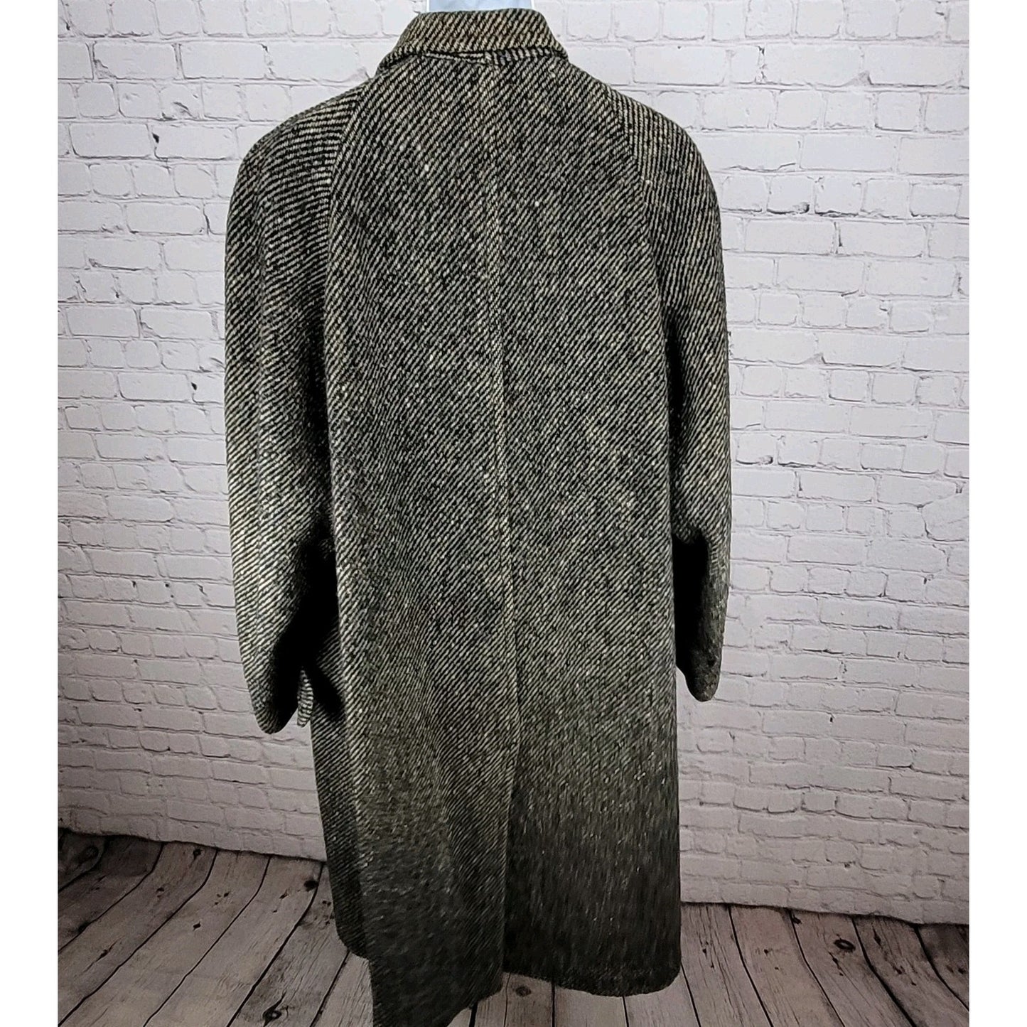 VTG Kencrest Kennedy's Tweed Sean Ficheador Handwoven Heavyweight Coat Size 42L