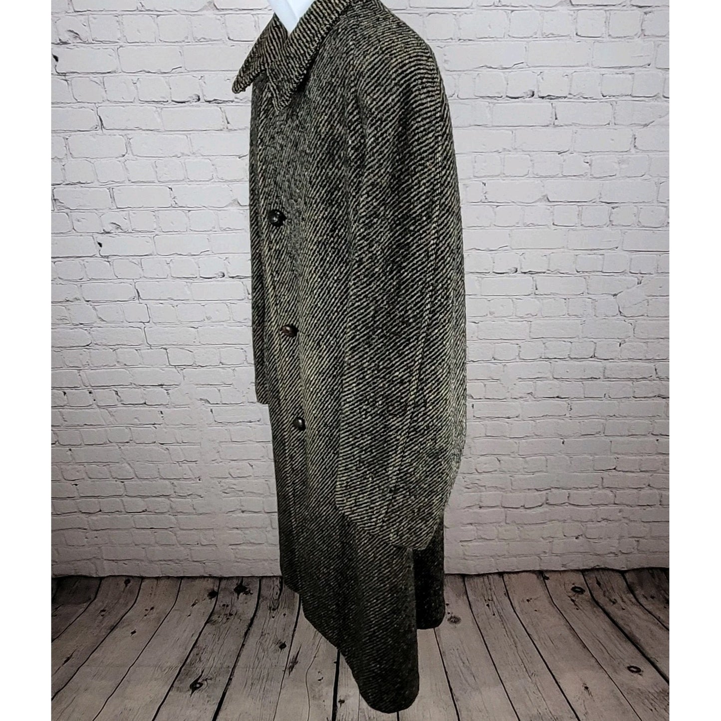 VTG Kencrest Kennedy's Tweed Sean Ficheador Handwoven Heavyweight Coat Size 42L