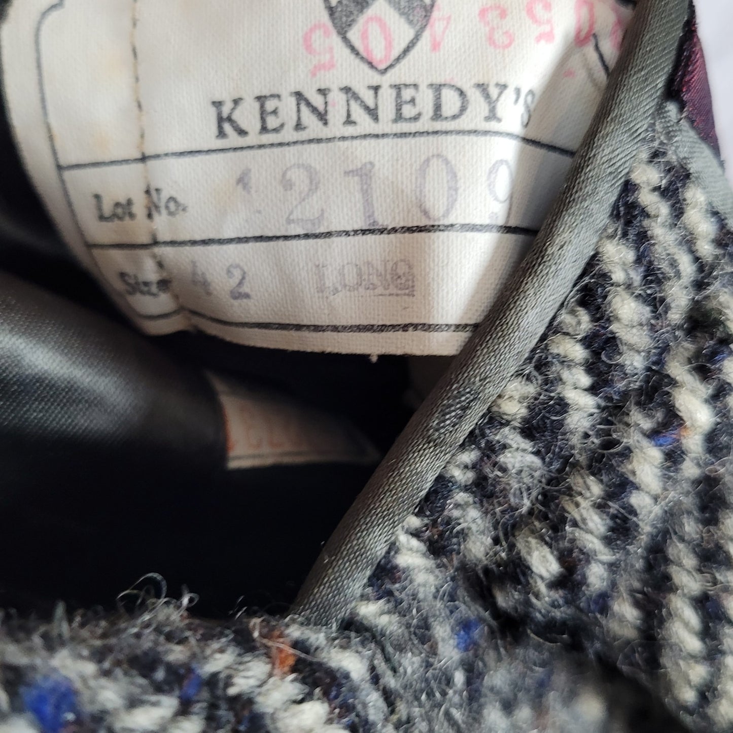 VTG Kencrest Kennedy's Tweed Sean Ficheador Handwoven Heavyweight Coat Size 42L