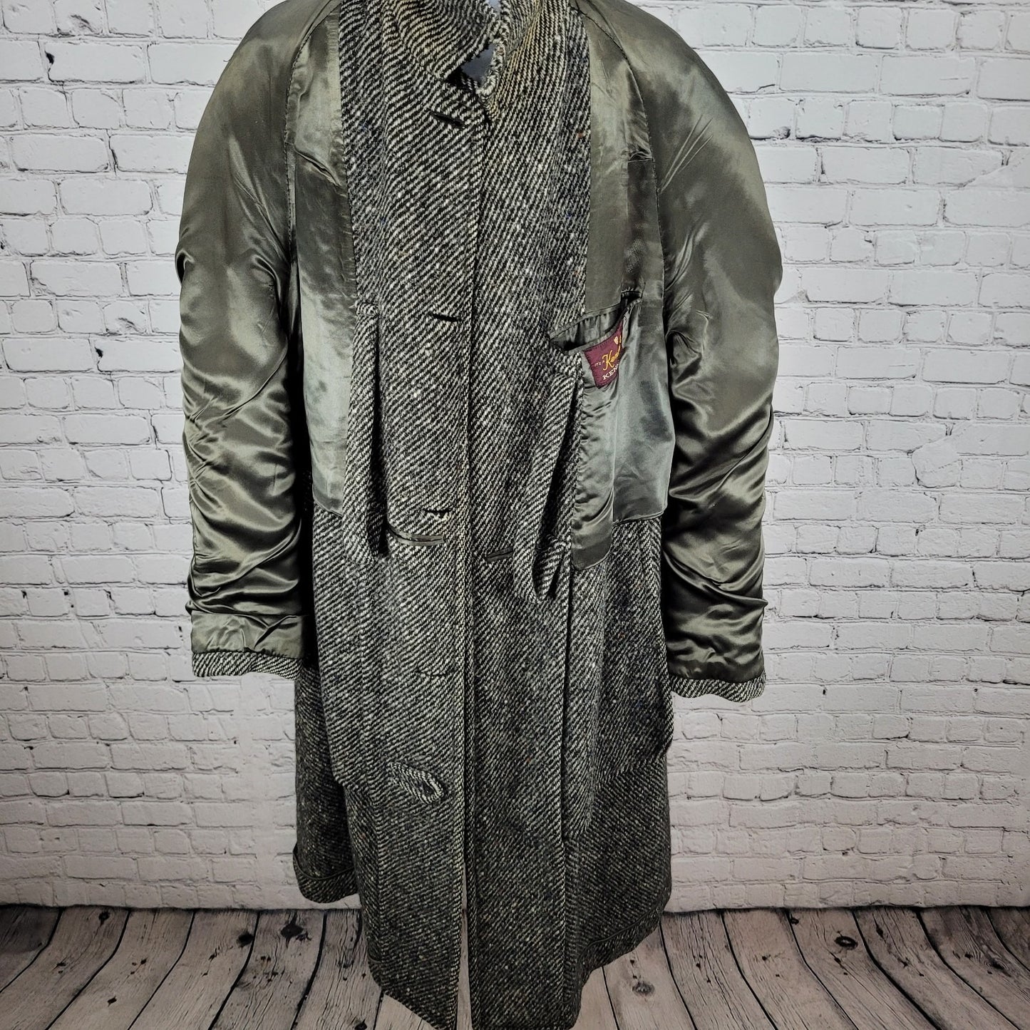 VTG Kencrest Kennedy's Tweed Sean Ficheador Handwoven Heavyweight Coat Size 42L
