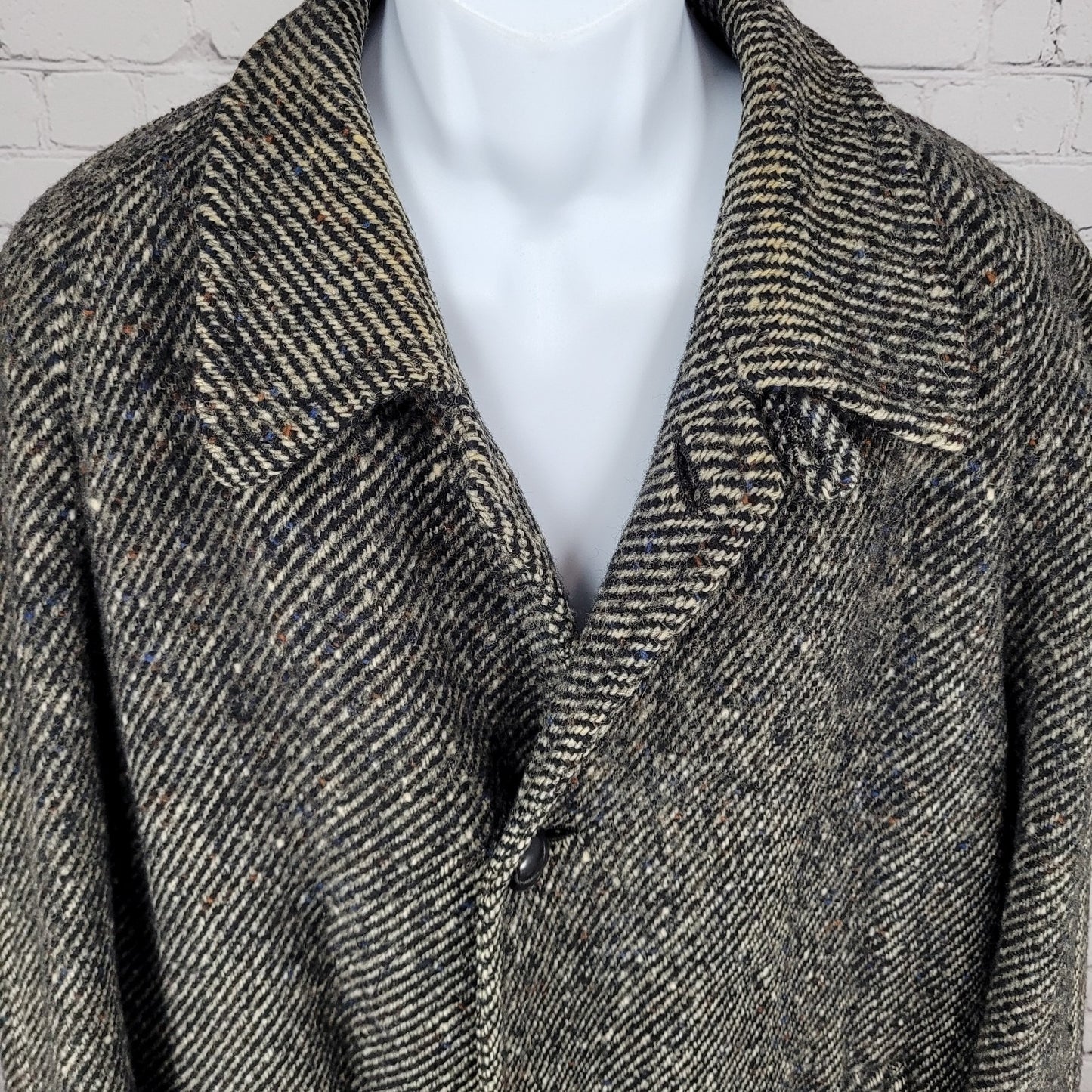 VTG Kencrest Kennedy's Tweed Sean Ficheador Handwoven Heavyweight Coat Size 42L