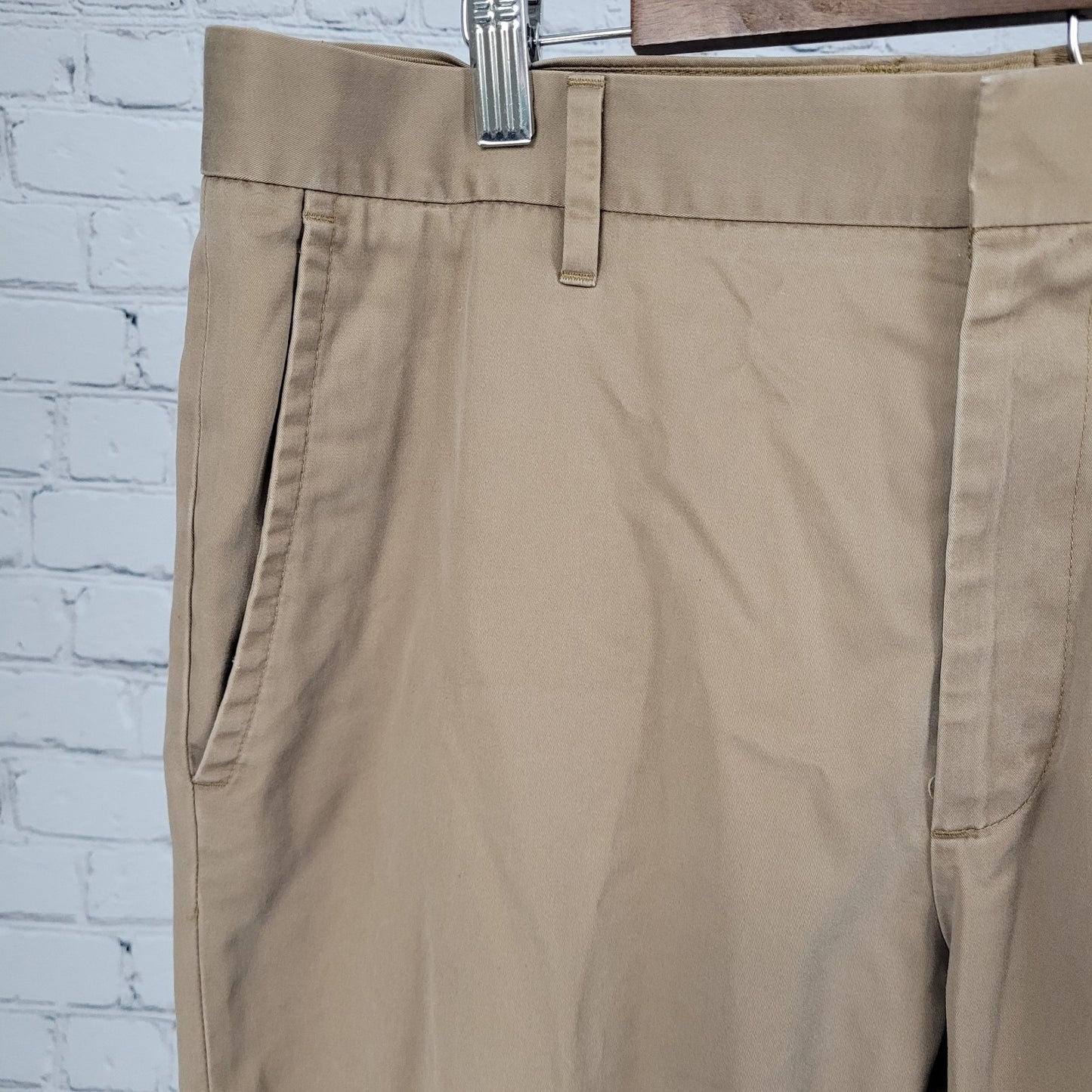 Bonobos Brown Thursday 100% Cotton Slim Straight Leg Chino Pants Size 35 (35x34)
