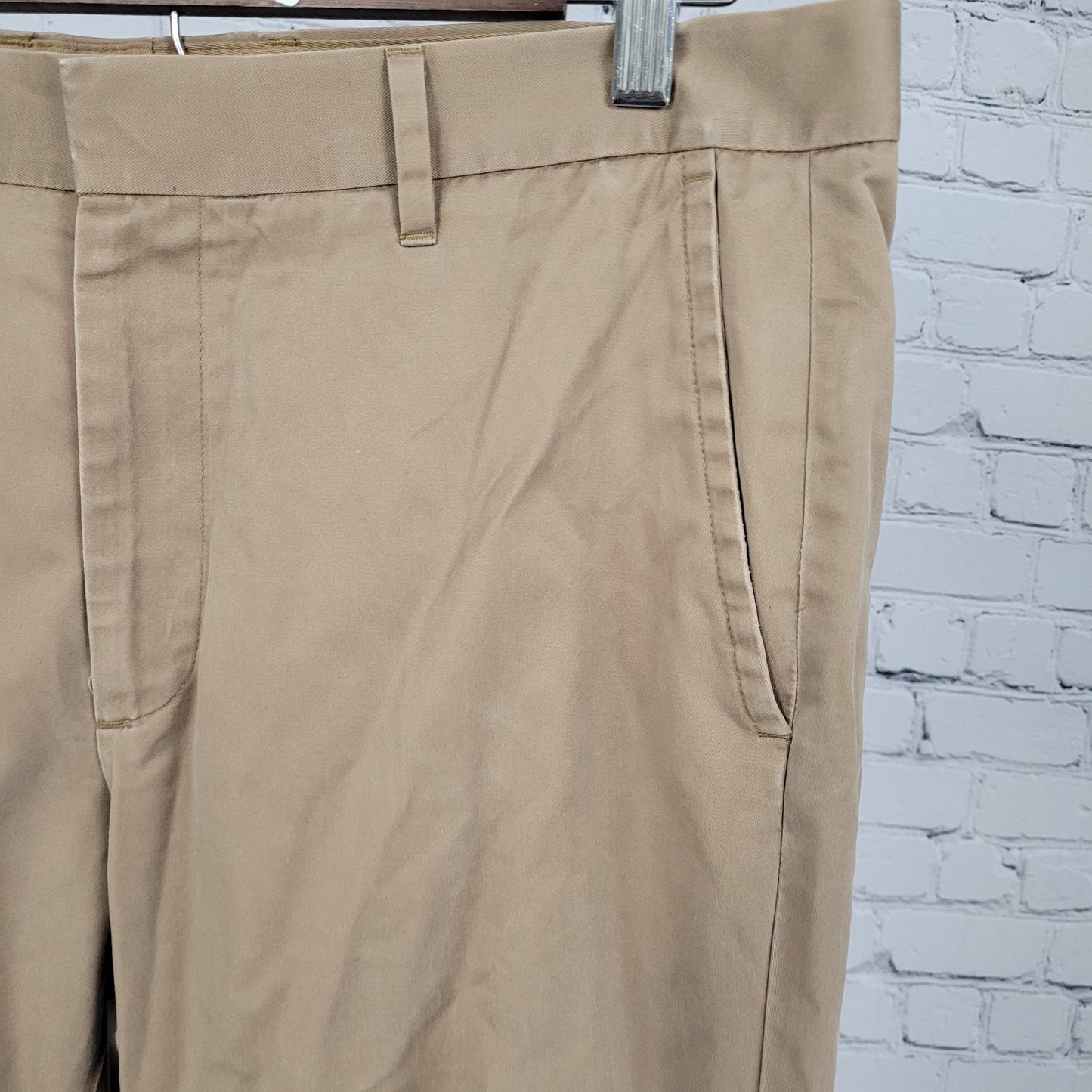 Bonobos Brown Thursday 100% Cotton Slim Straight Leg Chino Pants Size 35 (35x34)