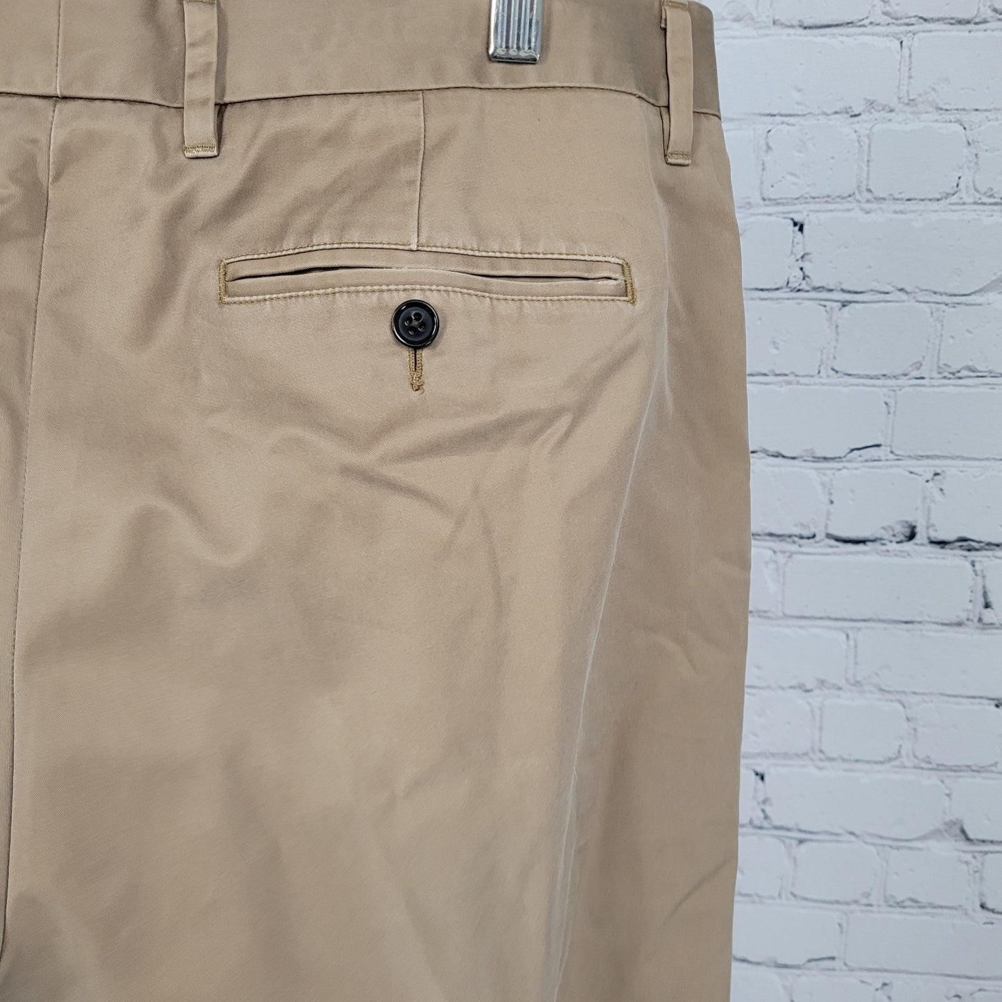 Bonobos Brown Thursday 100% Cotton Slim Straight Leg Chino Pants Size 35 (35x34)