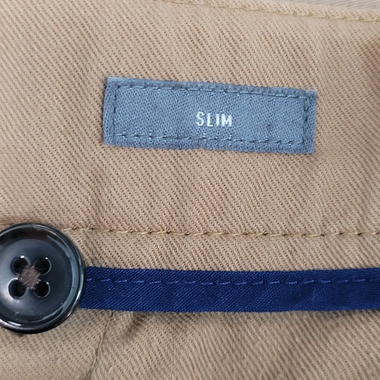 Bonobos Brown Thursday 100% Cotton Slim Straight Leg Chino Pants Size 35 (35x34)