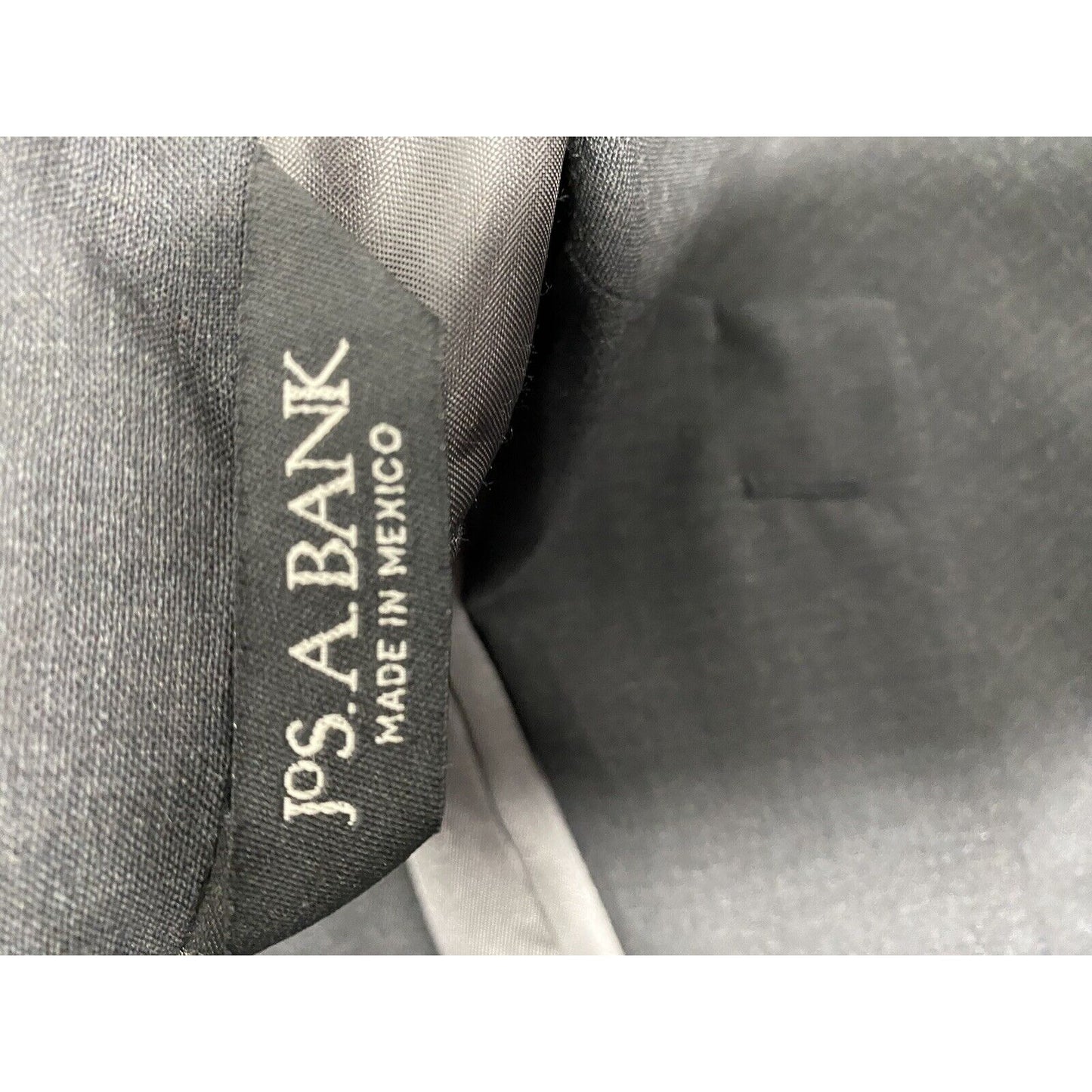 Jos A Bank 100% Wool Dark Gray 3 Button Blazer Jacket Sport Coat 43L
