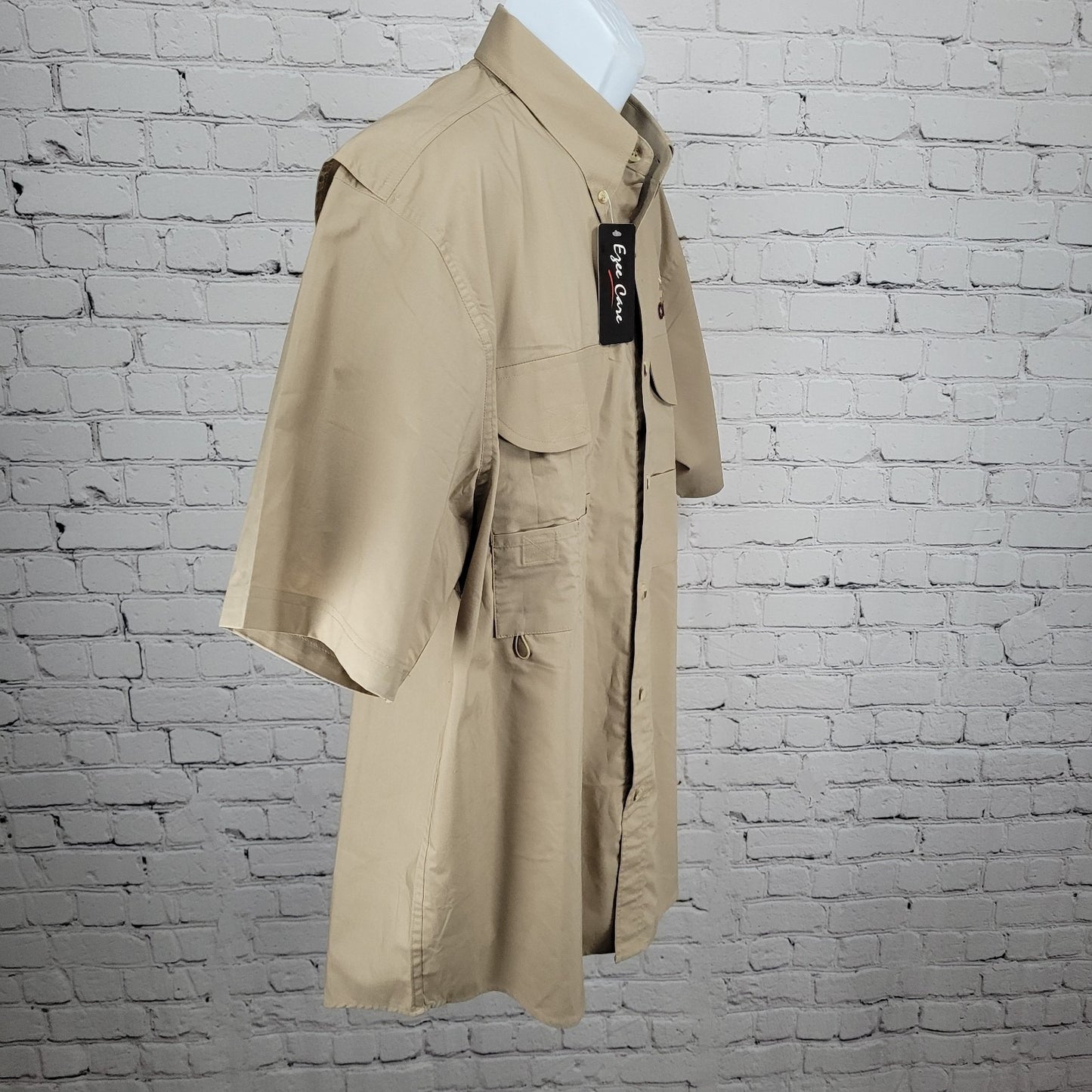 NWD Texas Open National Championships Tan Performance Button Down Shirt Large L