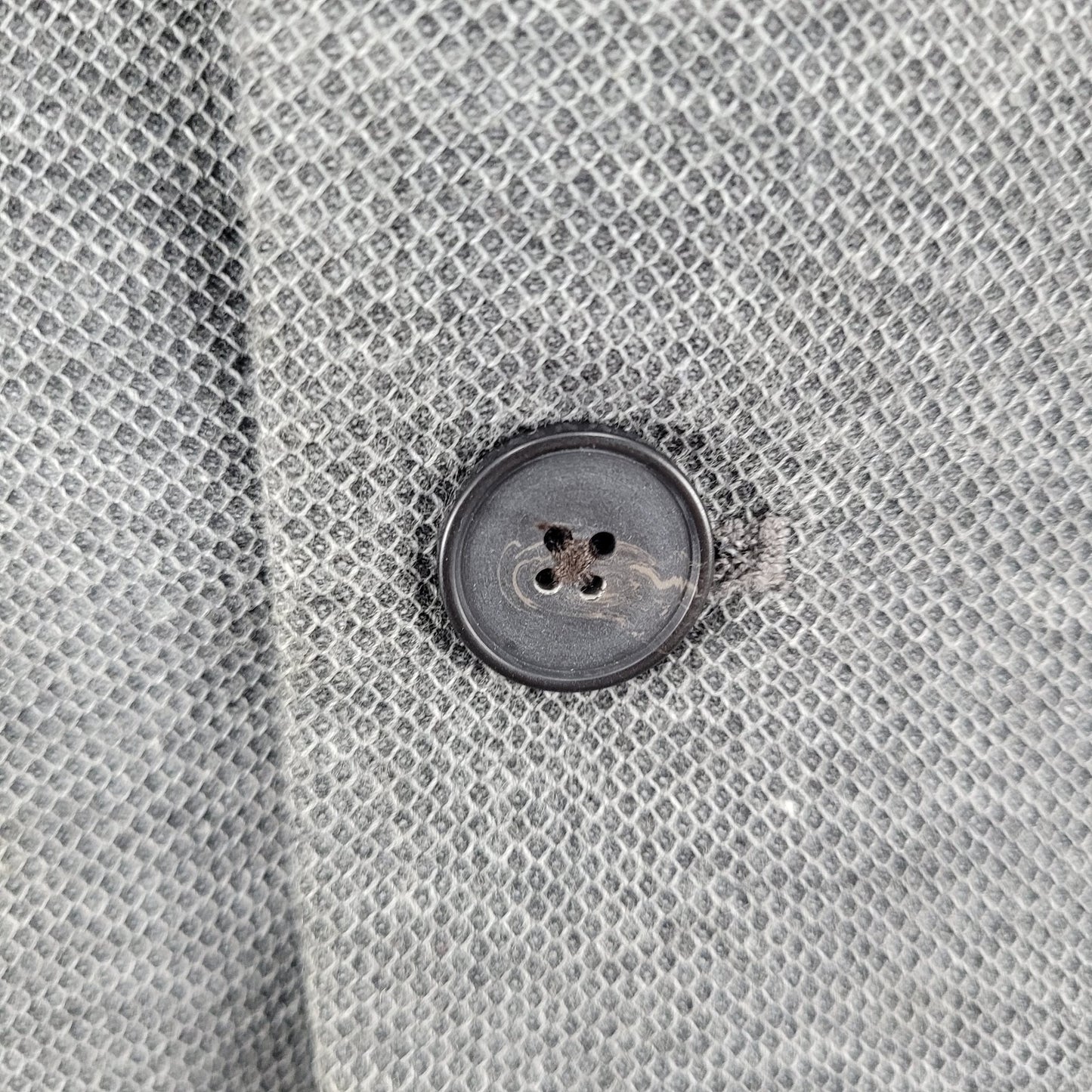 Zara Man Grey Birdseye Lightweight 2 Button Vented Notch Sport Coat Size 40