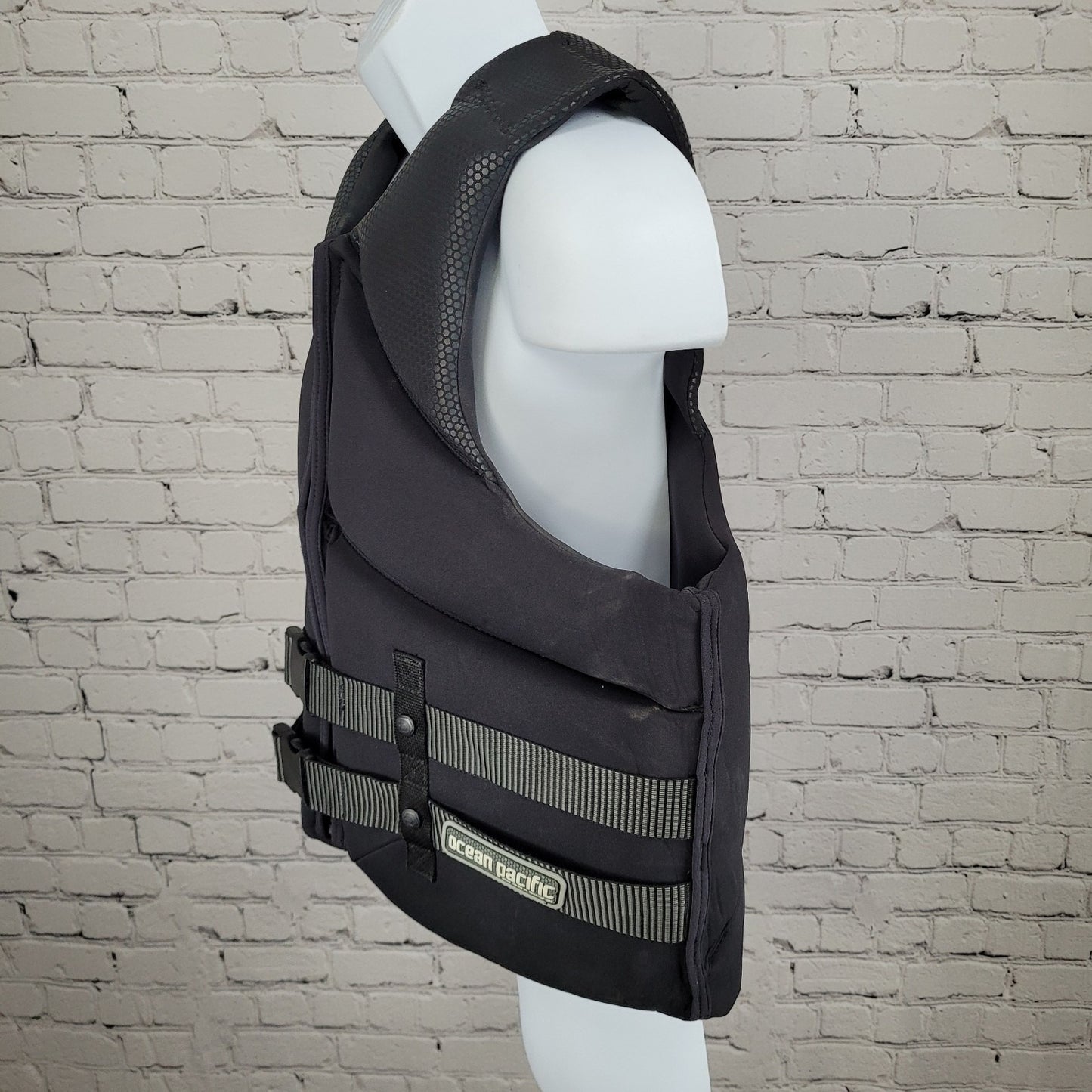 Ocean Pacific Black USCG Approved Flotation Aid Life Jacket Ski Vest Size XL