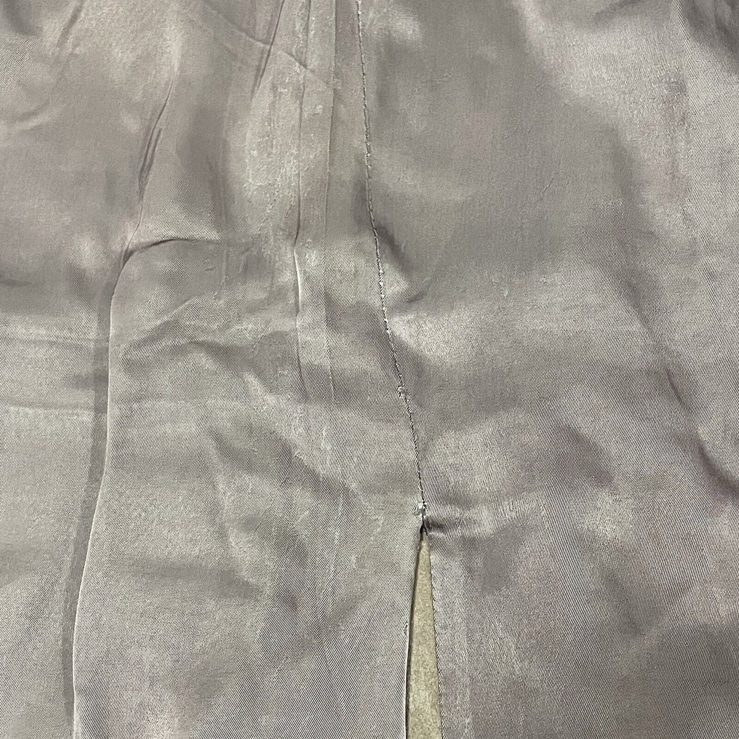 VTG William Barry Brown Raw Pork Velour Leather Jacket Collar USA Made Size 40