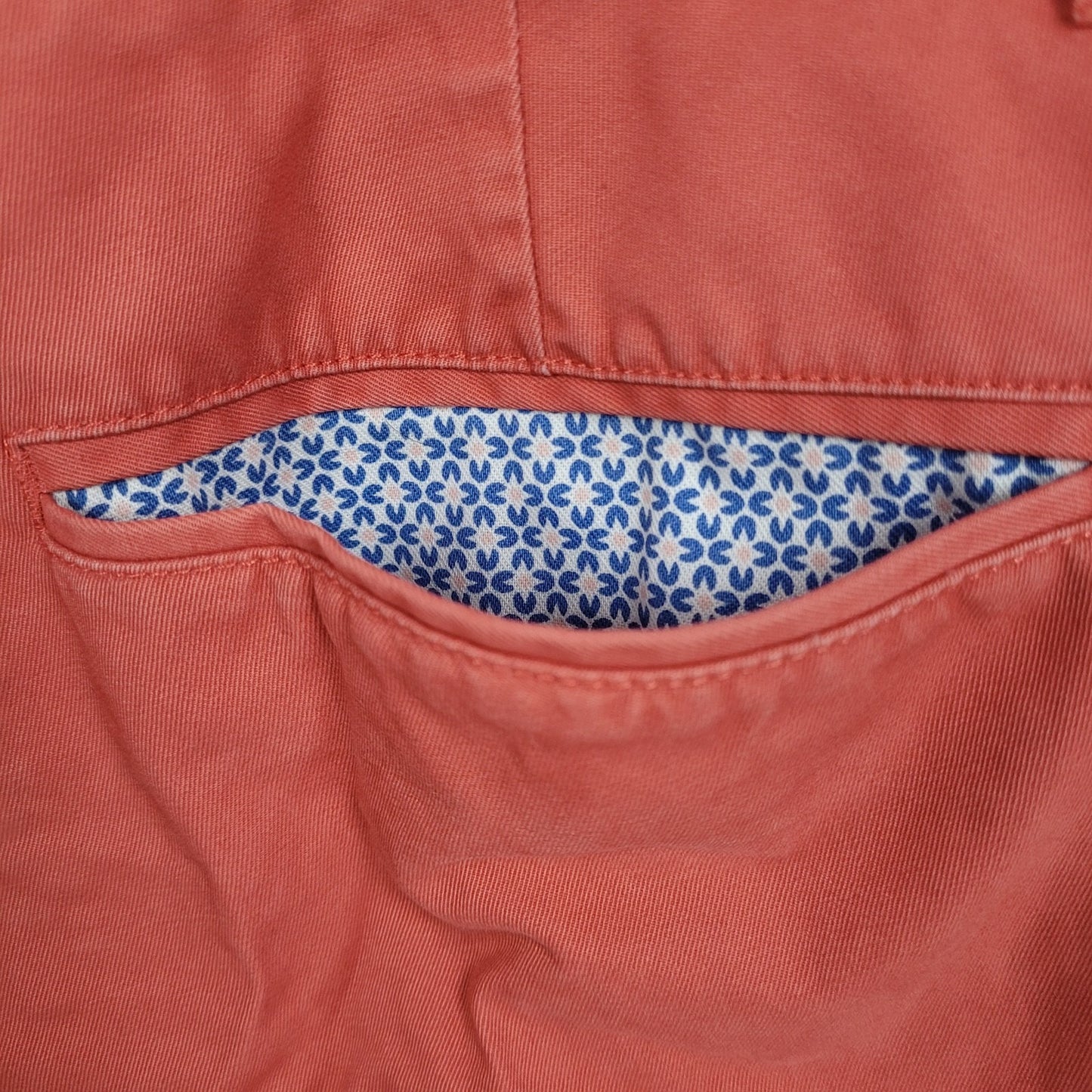 Bonobos Muted Orange 100% Cotton Flat Front Mid Rise Chino Shorts Size 40 (40x9)