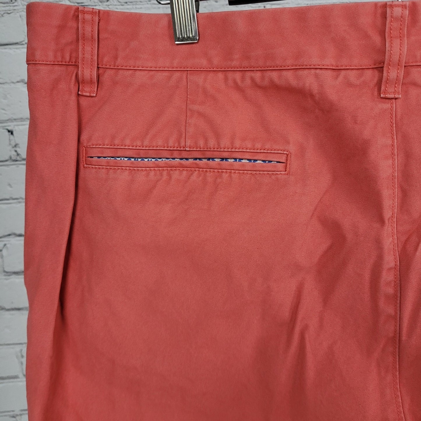 Bonobos Muted Orange 100% Cotton Flat Front Mid Rise Chino Shorts Size 40 (40x9)