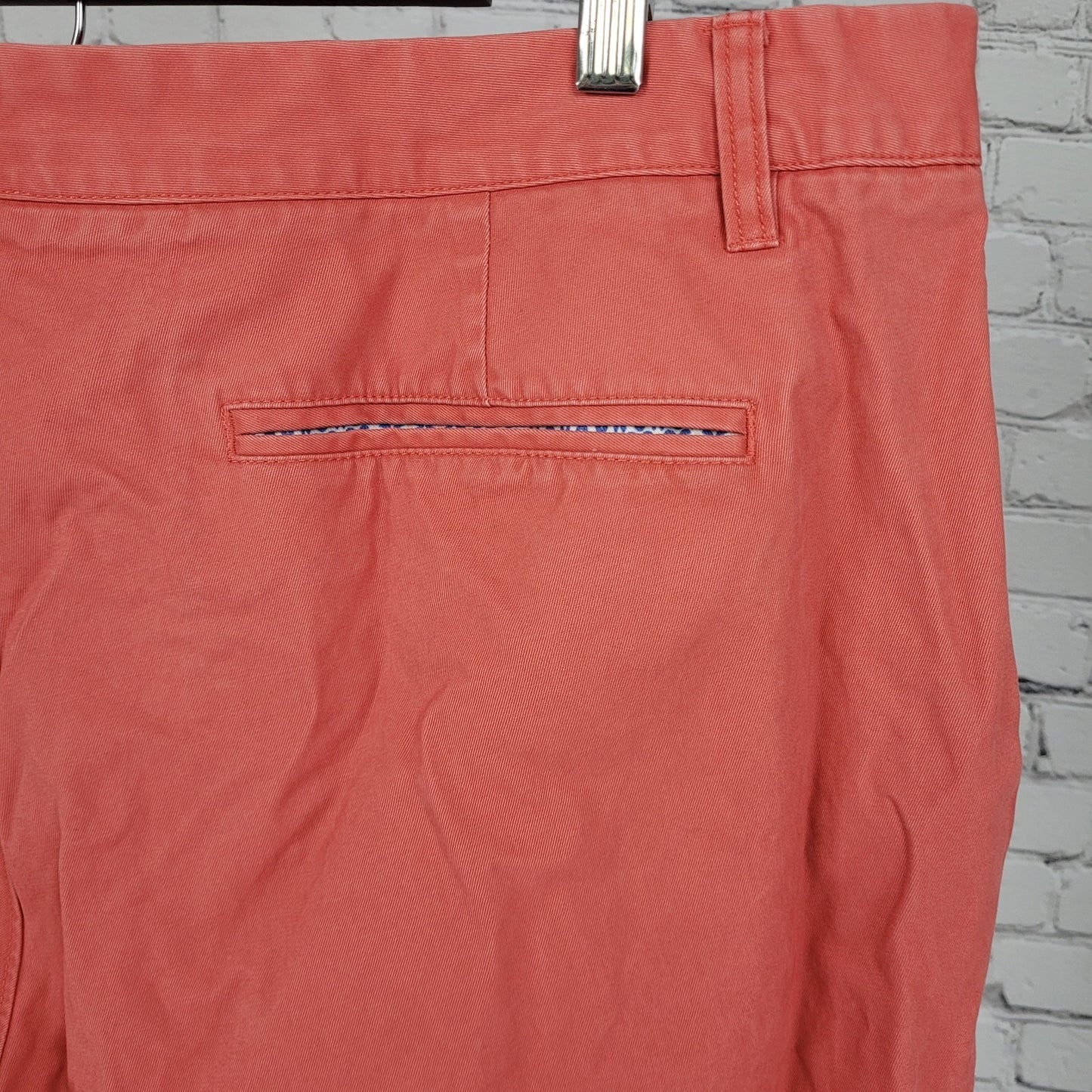 Bonobos Muted Orange 100% Cotton Flat Front Mid Rise Chino Shorts Size 40 (40x9)