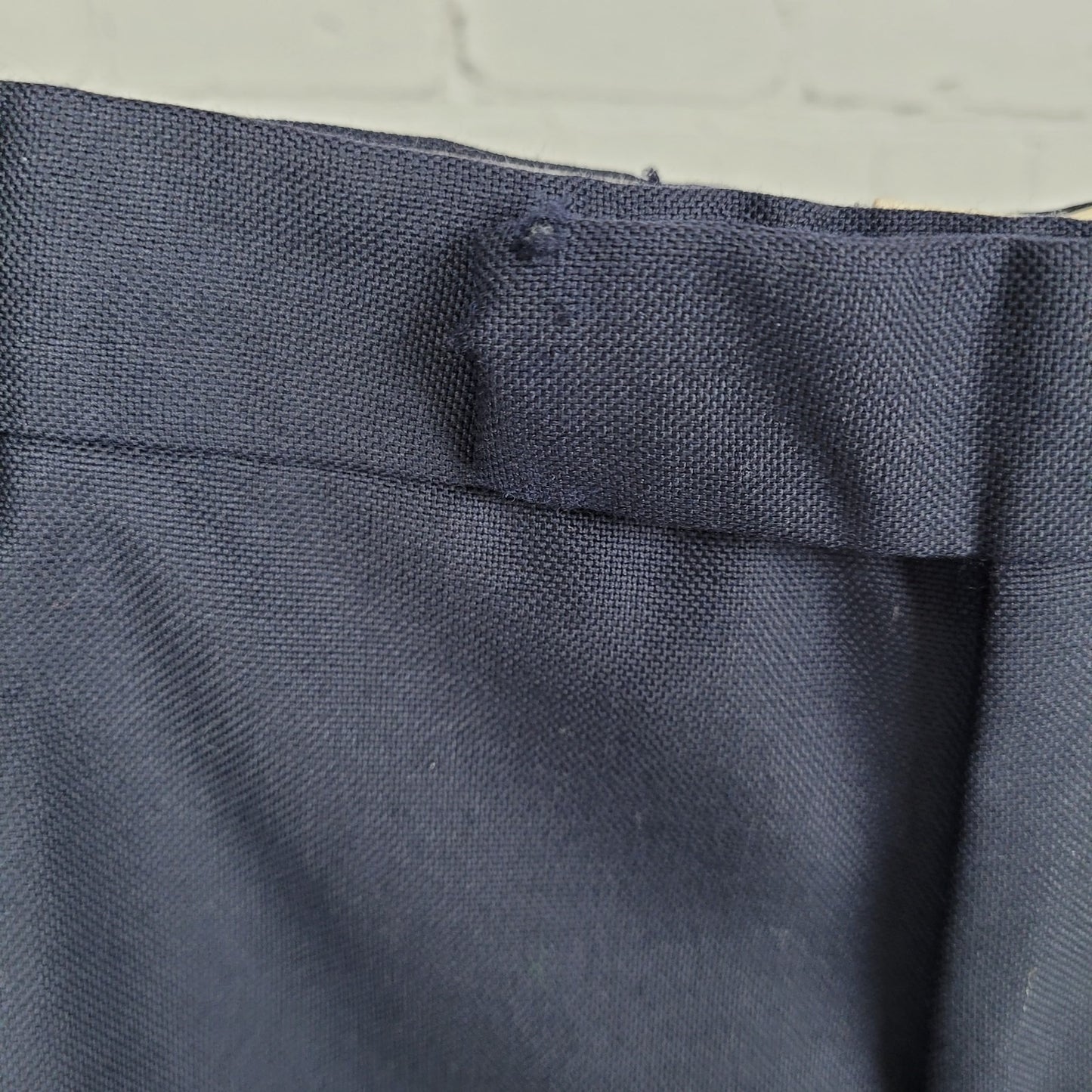 Charles Tyrwhitt Navy 100% Wool Flat Front Straight Dress Pants Size 42 (42x32)