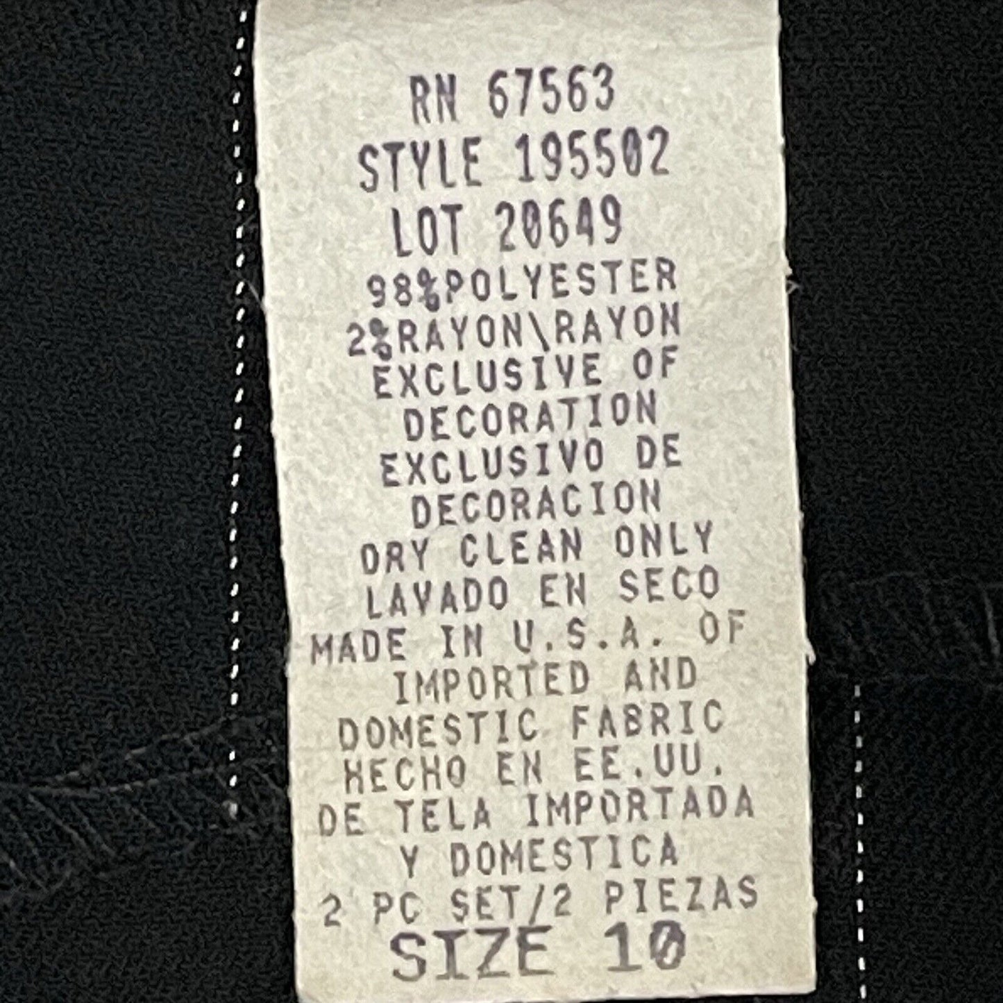 VTG SL Fashions Black Striped Business Above Knee Shift Dress USA Made Size 10