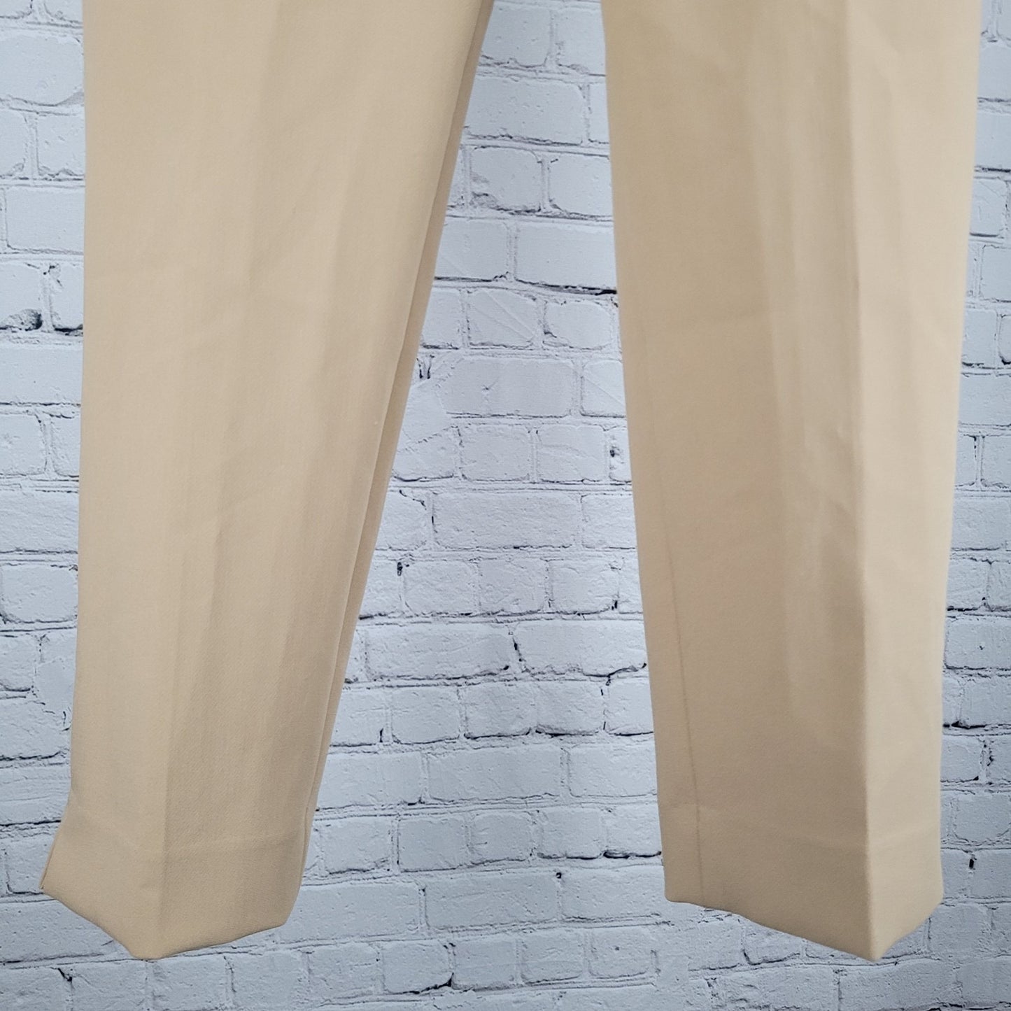 Talbots Tan Hampshire Ankle Pants Mid Rise Tapered Stretch Size 10 (32x26)