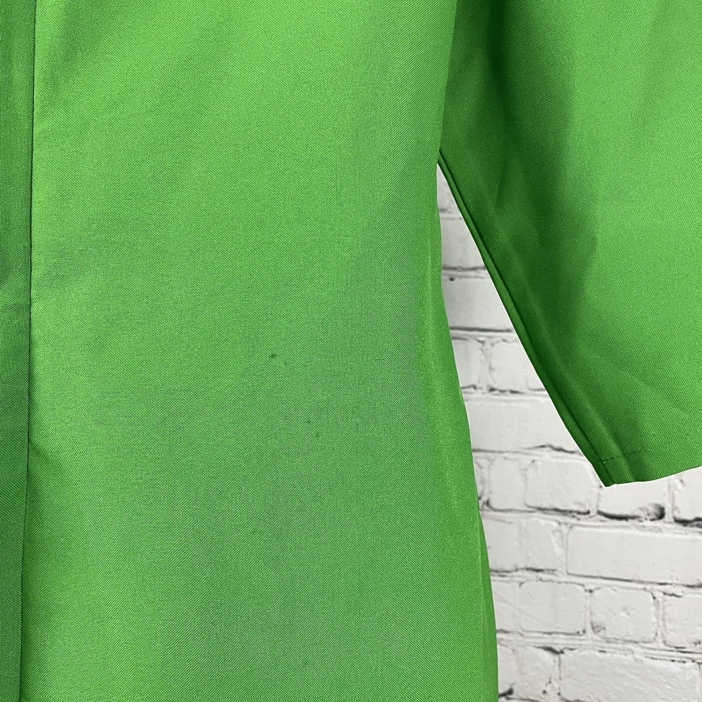 Maurini Green 3/4 Sleeve Unlined Zipped Shift Knee Length Dress Size Large L