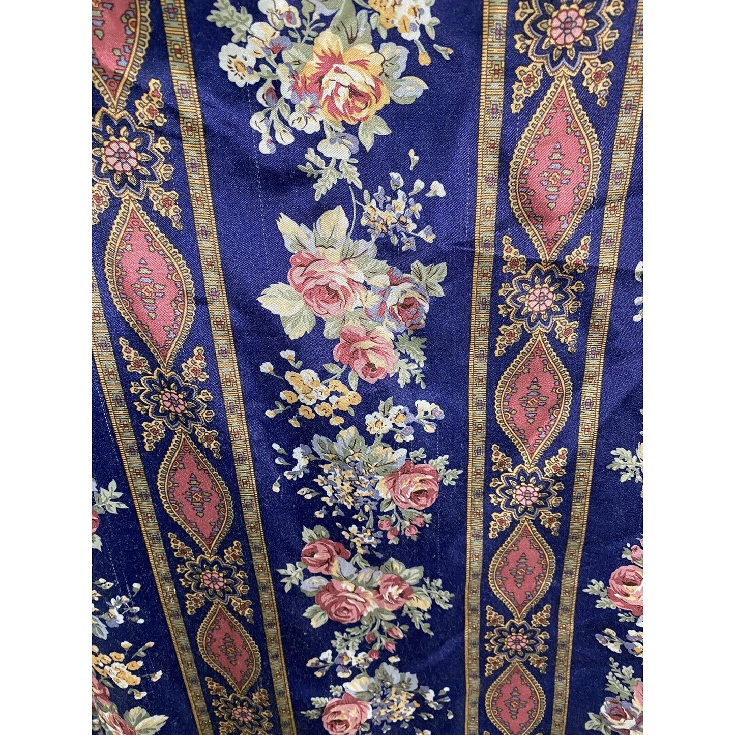 Vintage Romantic Moods Floral Long Ruffle Sleeve Lace Accent Sleep Dress S Small