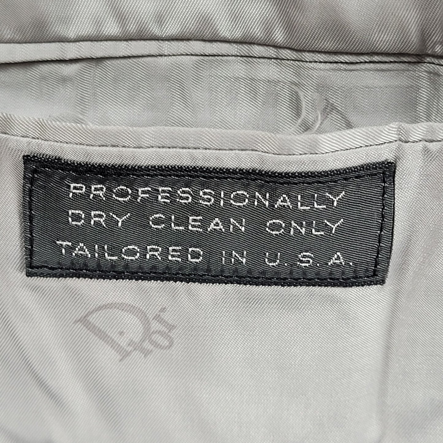 VTG Christian Dior Monsieur Grey 2 Button Blazer Sport Coat USA Made Size 37L