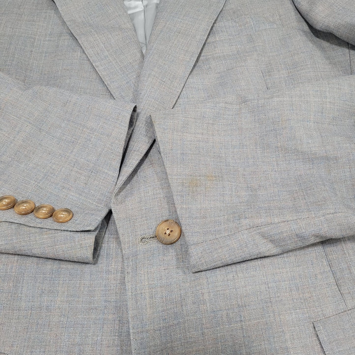 VTG Christian Dior Monsieur Grey 2 Button Blazer Sport Coat USA Made Size 37L